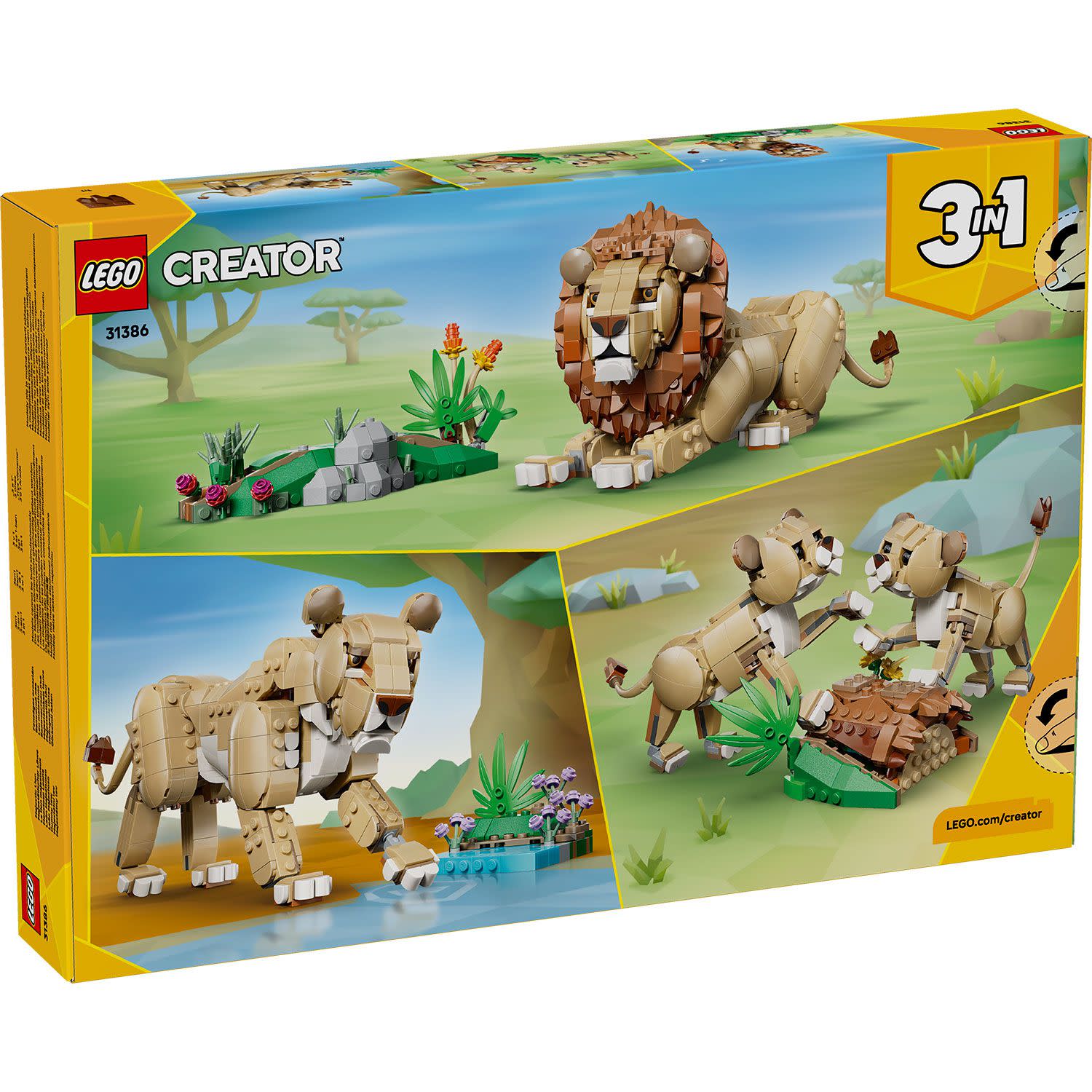 Εικόνα 5 του LEGO  Creator 3 σε 1 Άγρια Ζώα: Μεγαλοπρεπές Λιοντάρι 31386