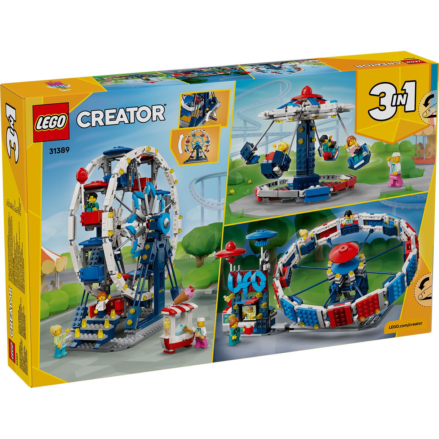 Κάνε κλικ για να δεις την εικόνα 5 του LEGO Creator 3 σε 1 Εμβληματική Ρόδα του Λούνα Παρκ 31389