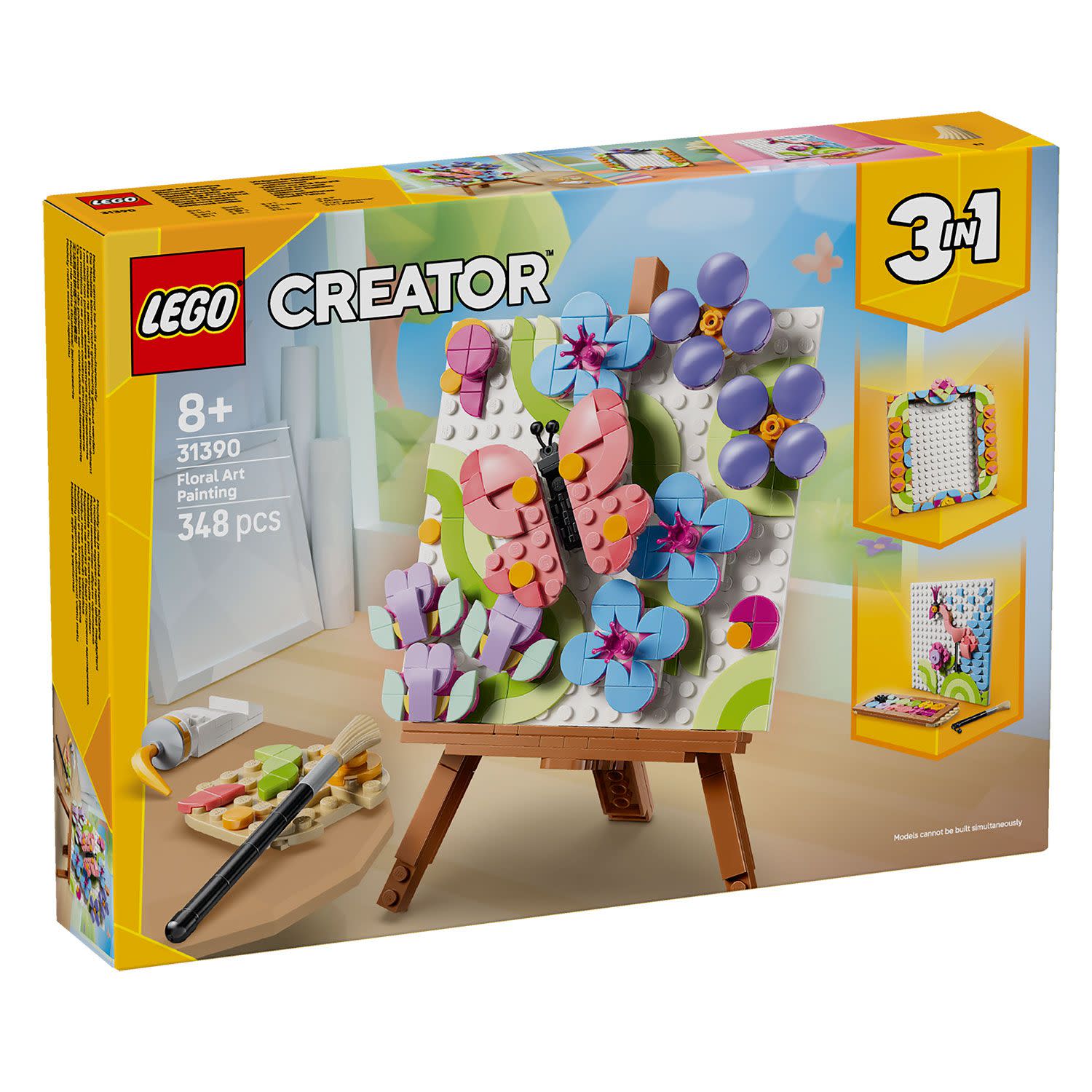 LEGO  Creator 3 σε 1 Διακοσμητικό Τέχνης με Λουλούδια – Πίνακας 31390