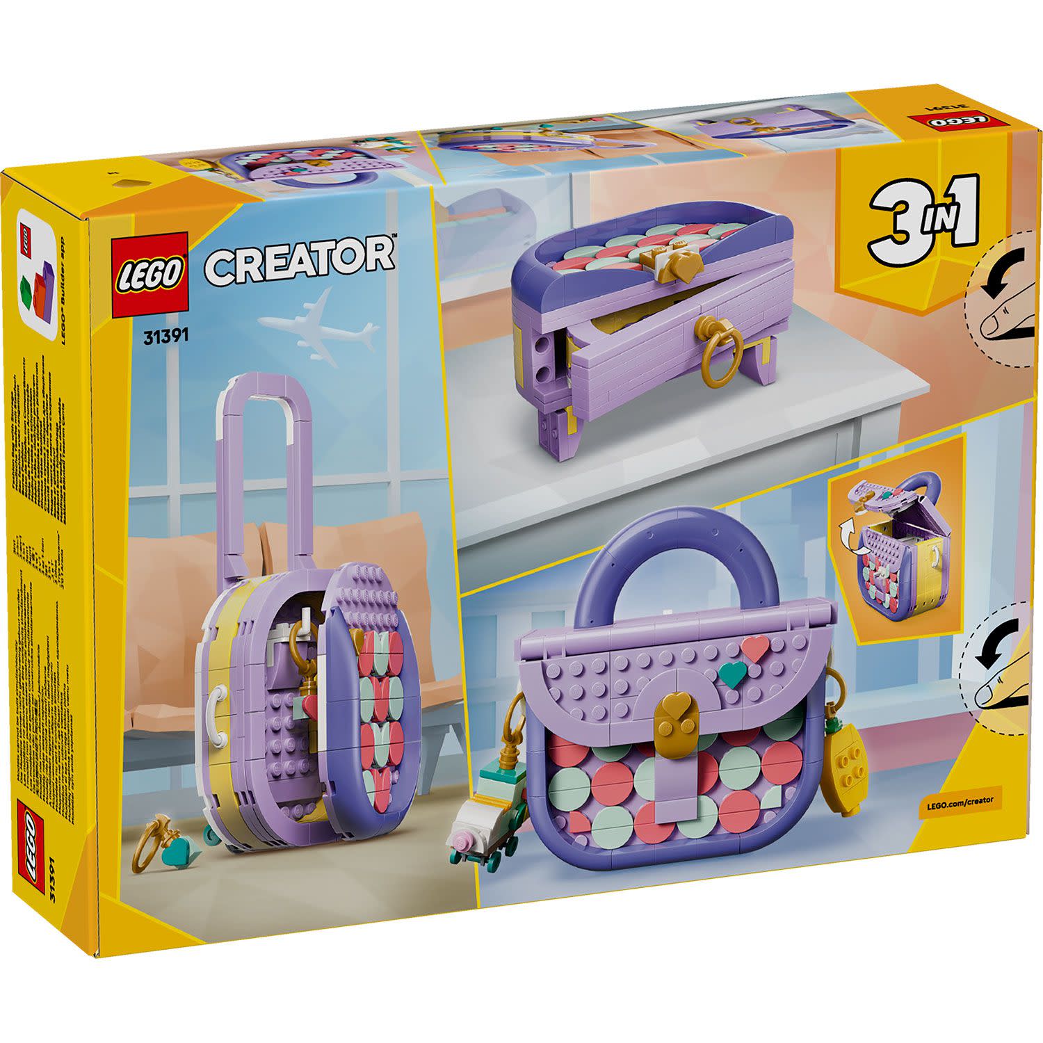 Εικόνα 6 του LEGO  Creator 3 σε 1 Τέχνη και Μόδα – Τσάντα με Αποθηκευτικό Χώρο 31391