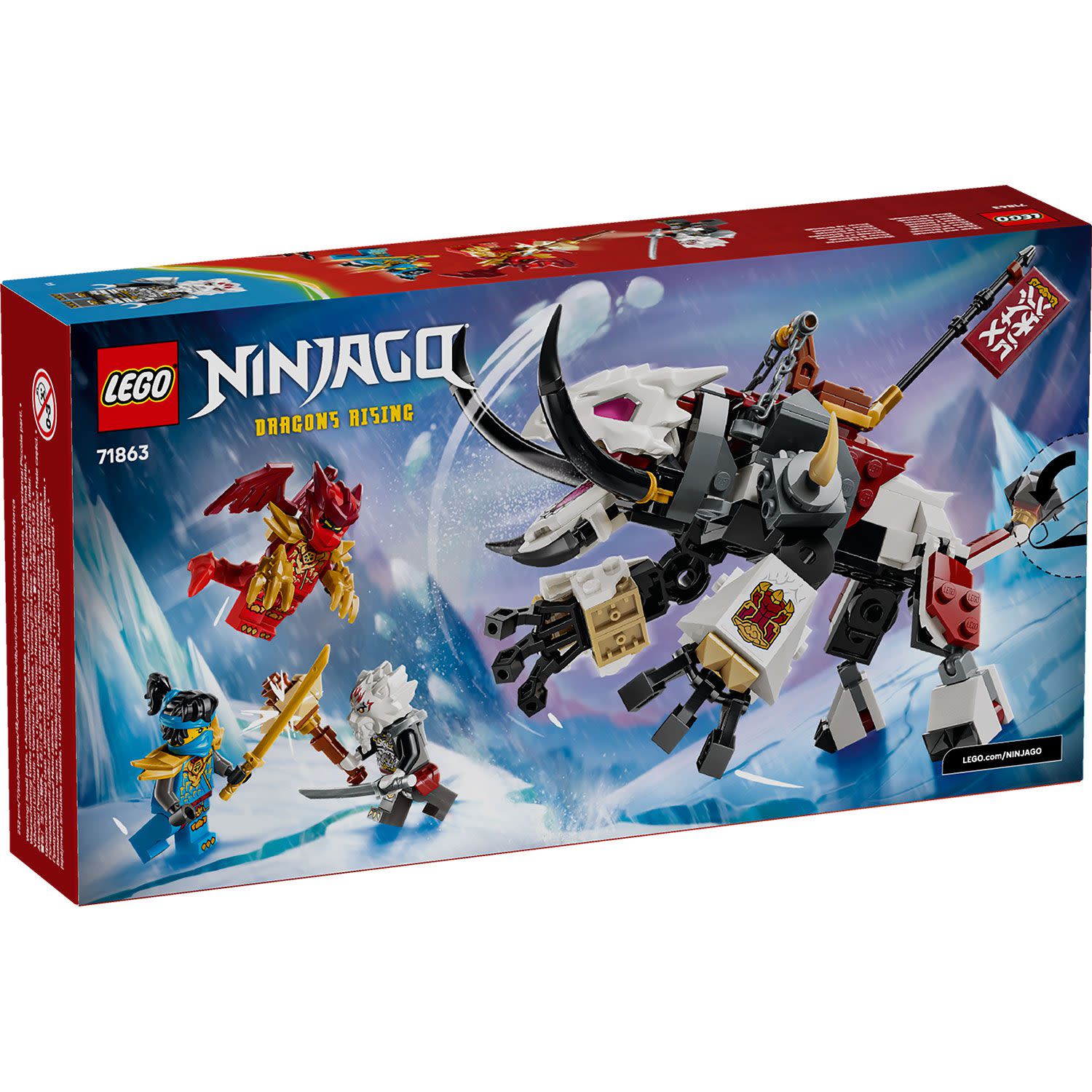 Εικόνα 5 του LEGO  NINJAGO® Ζίλβαρ και Γκρίμτακ, το Δρακοθηρίο 71863
