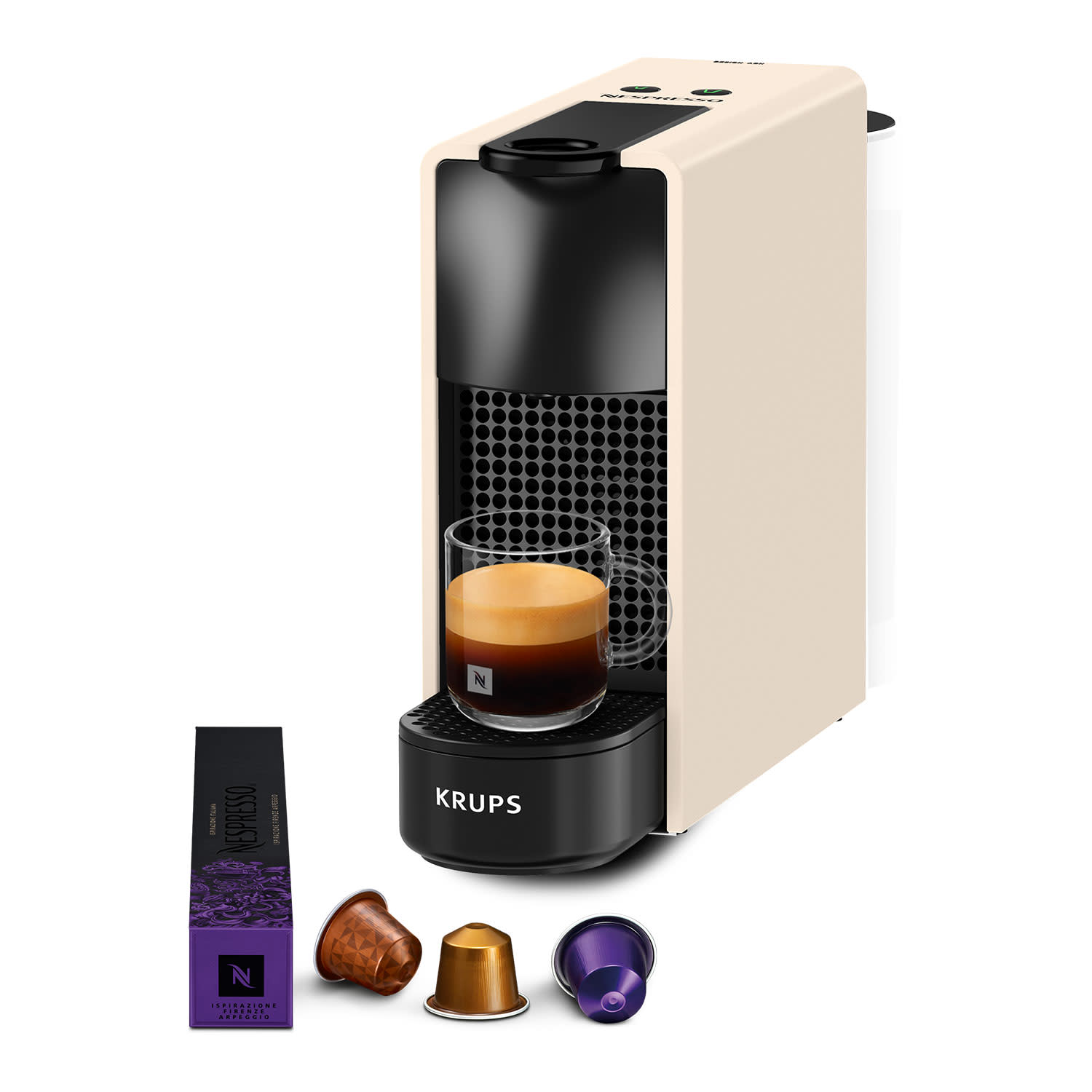Krups Καφετιέρα Espresso Με κάψουλα XN110AF0V Essenza Mini Cream Matt