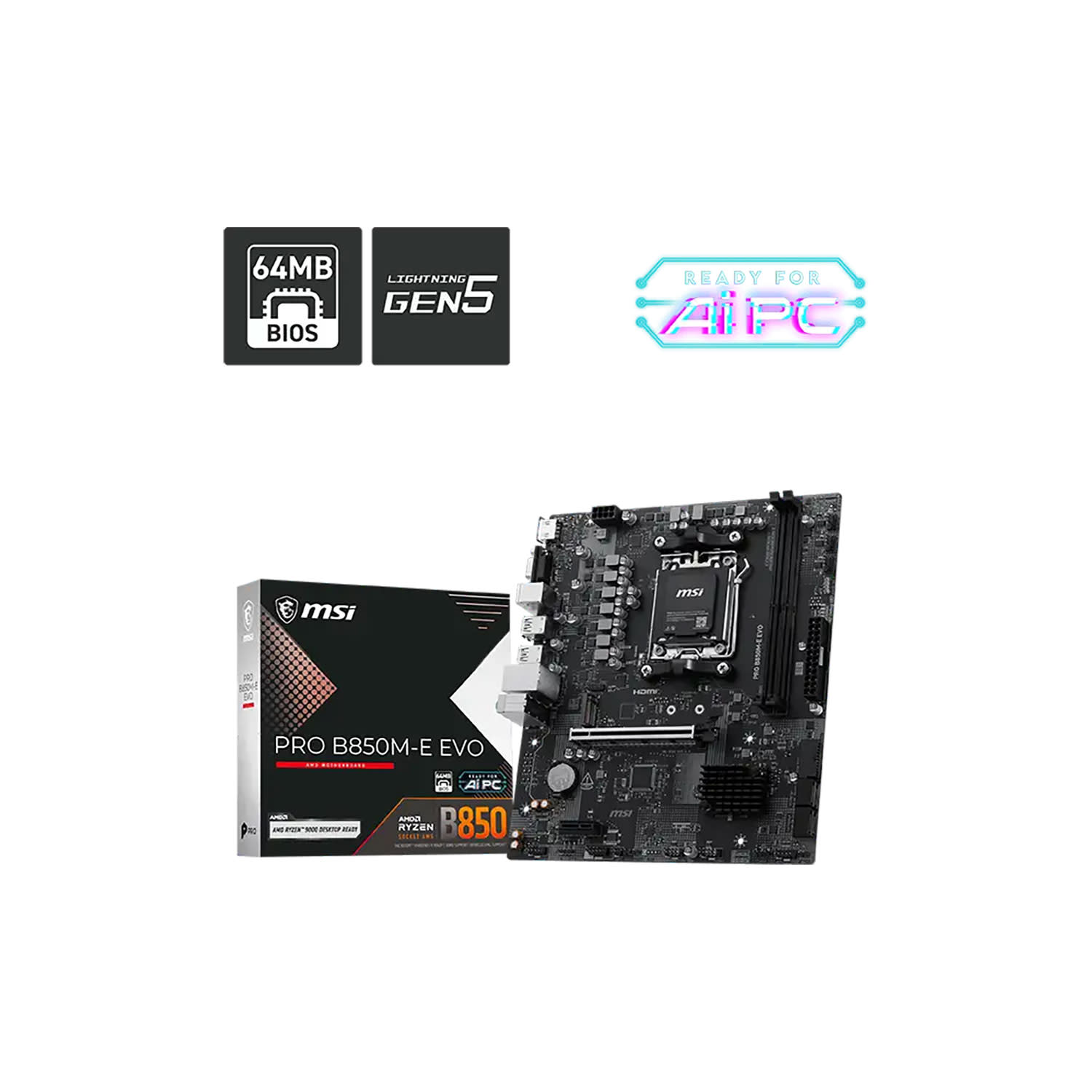 Εικόνα 1 του MSI Motherboard B850M E EVO (Β850/AM5/DDR5)