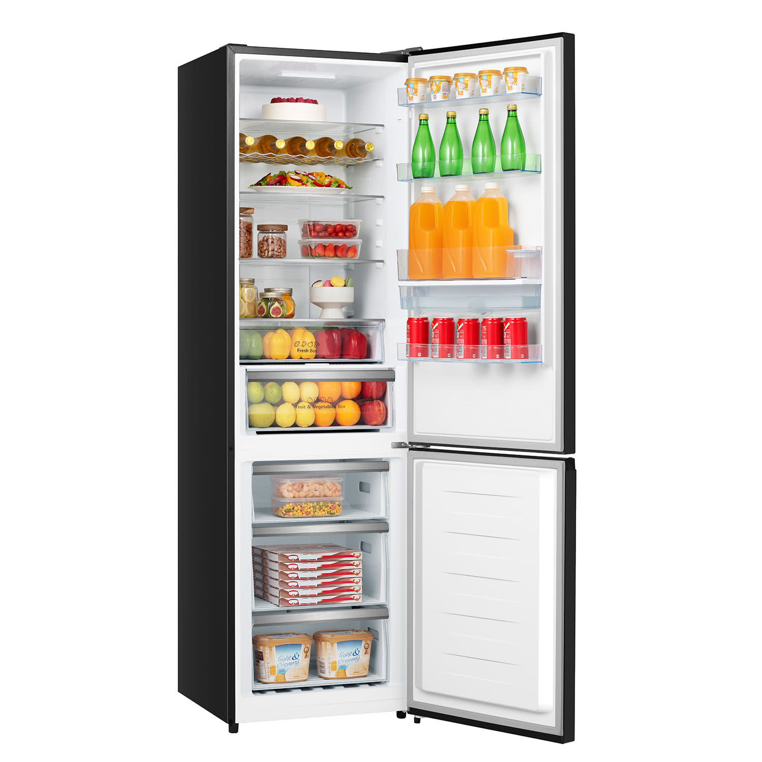 Κάνε κλικ για να δεις την εικόνα 4 του Hisense RB440N4GBD Ψυγειοκαταψύκτης Black Glass
