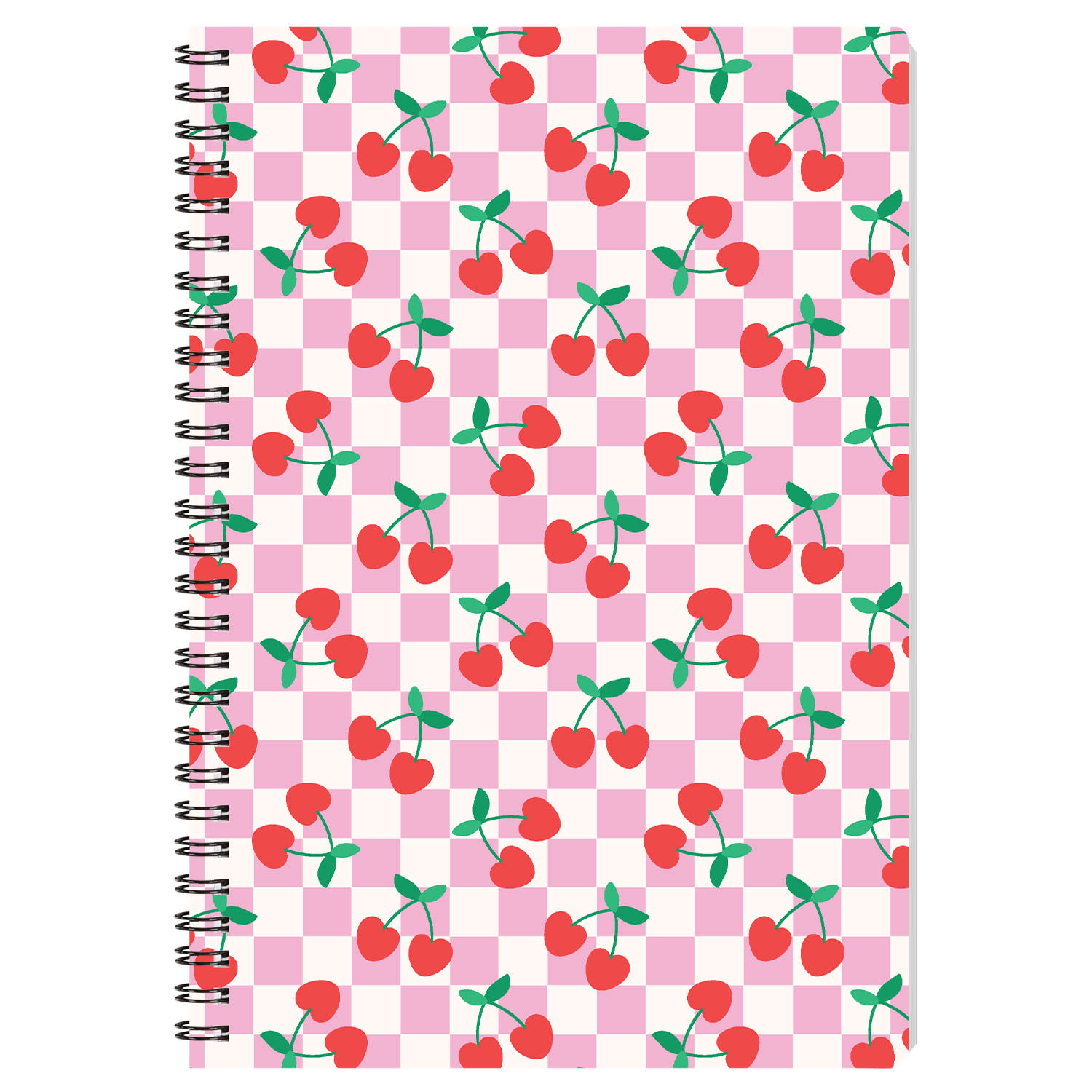 Εικόνα 1 του Sentio Τετράδιο Σπιράλ 17X25 Cherries  80 Φύλλα