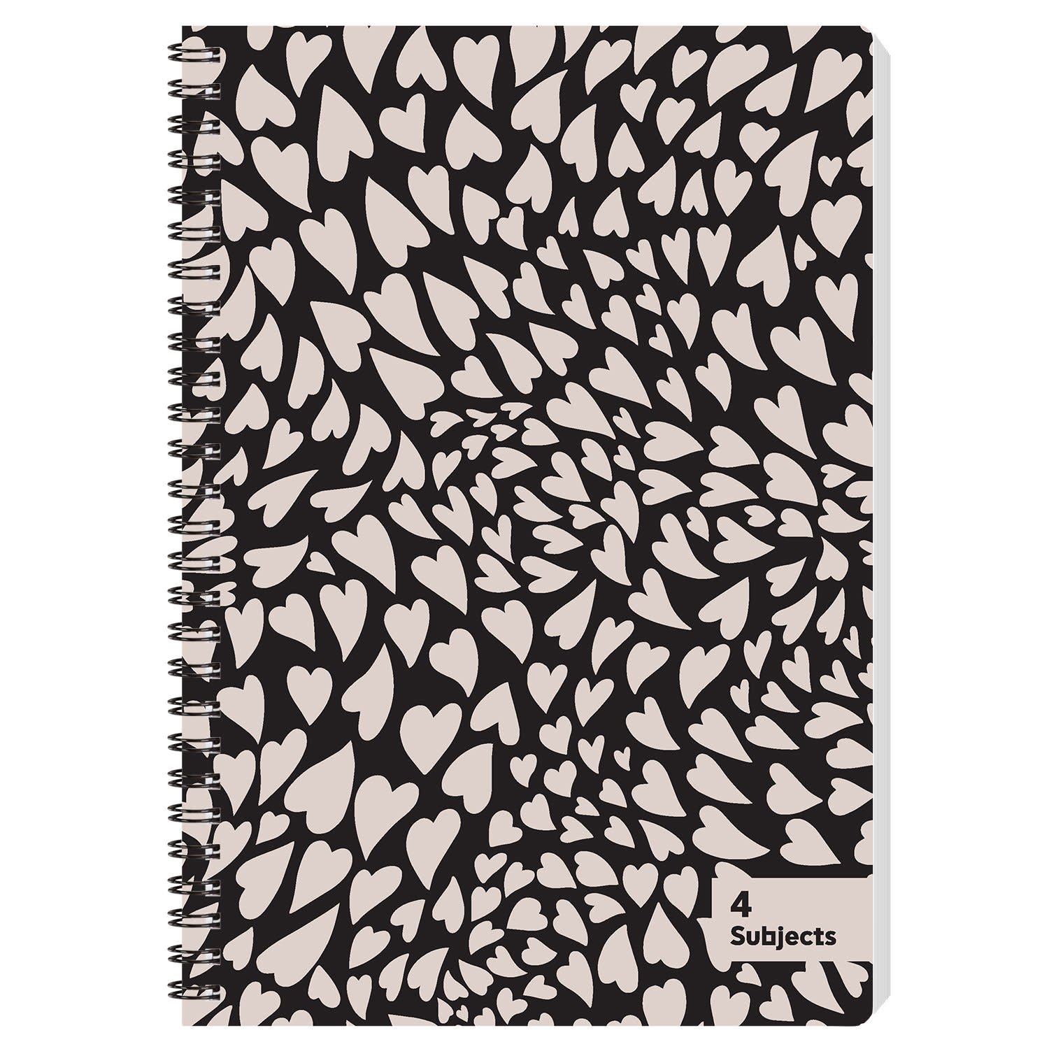 Sentio Τετράδιο Σπιραλ 17X25 4 Θεμάτων Camo Hearts 140 Φύλλα