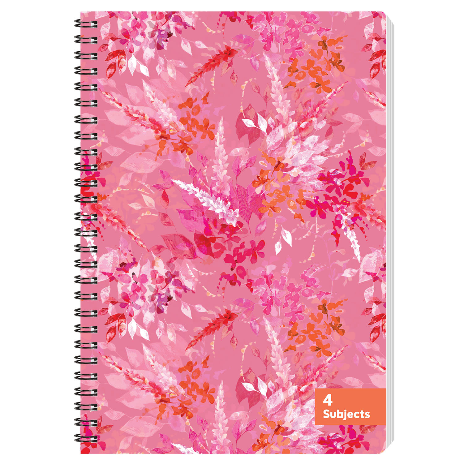 Sentio Τετράδιο Σπιραλ 17X25 4 Θεμάτων Pink Flowers 140 Φύλλα