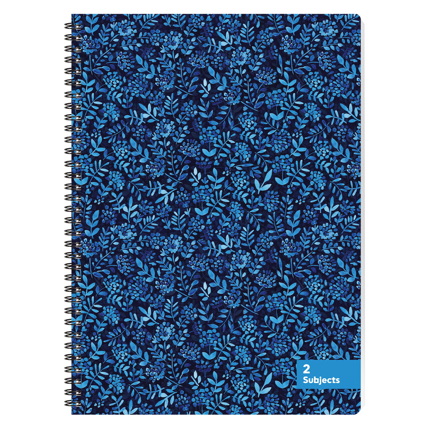 Sentio Τετραδio Σπιραλ A4 2 Θεμάτων Indigo Floral 70 Φύλλα