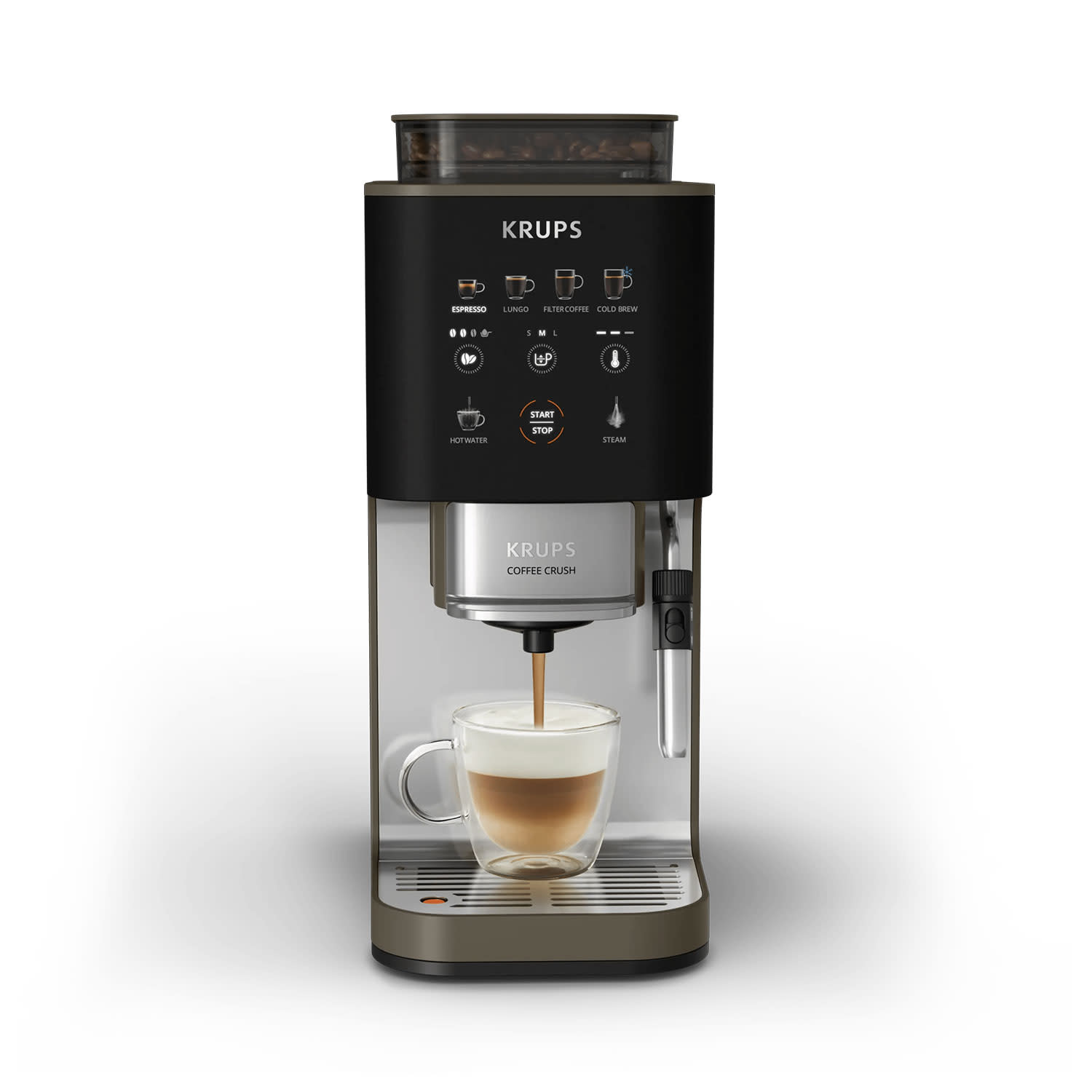 Krups Καφετιέρα Espresso Αυτόματη SA403BE0 Coffee Crush Experience