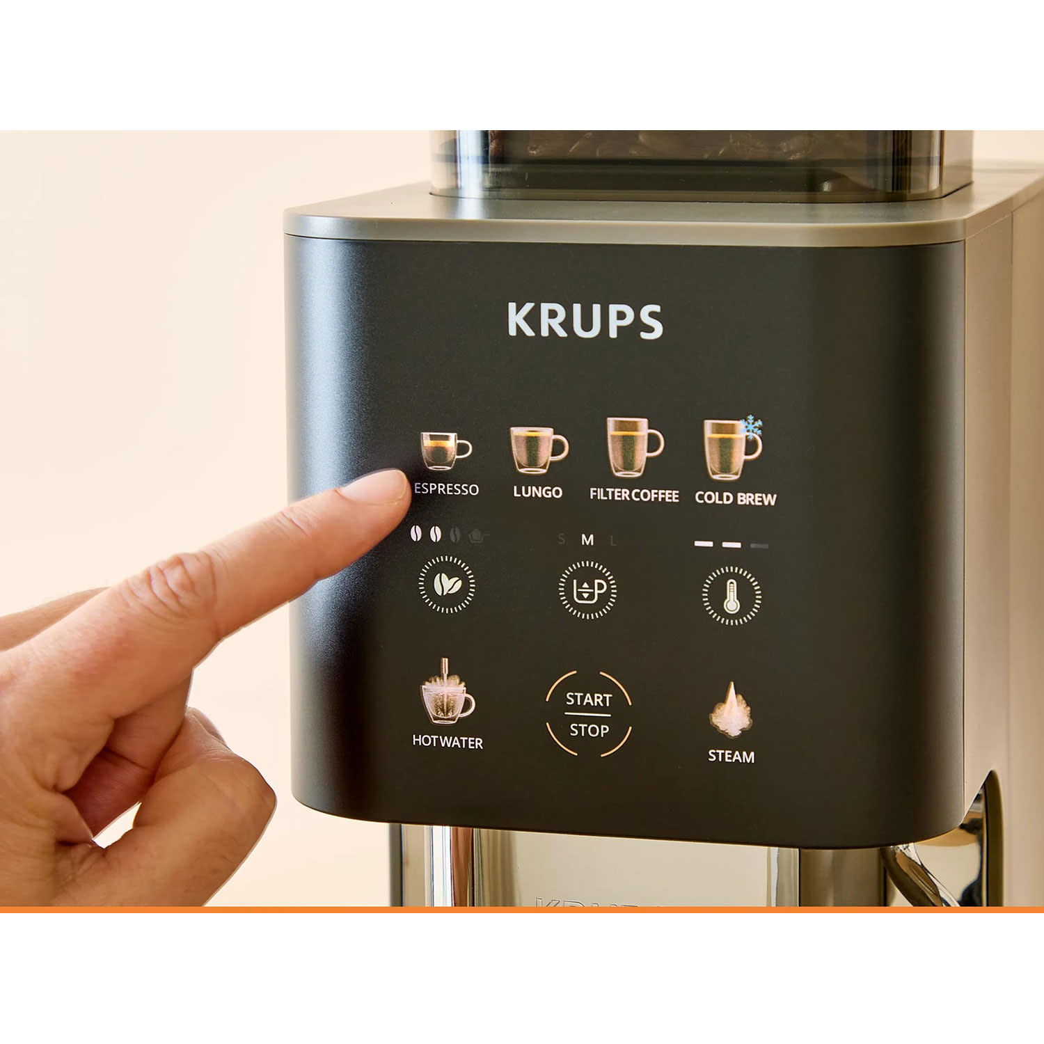 Κάνε κλικ για να δεις την εικόνα 9 του Krups Καφετιέρα Espresso Αυτόματη SA403BE0 Coffee Crush Experience
