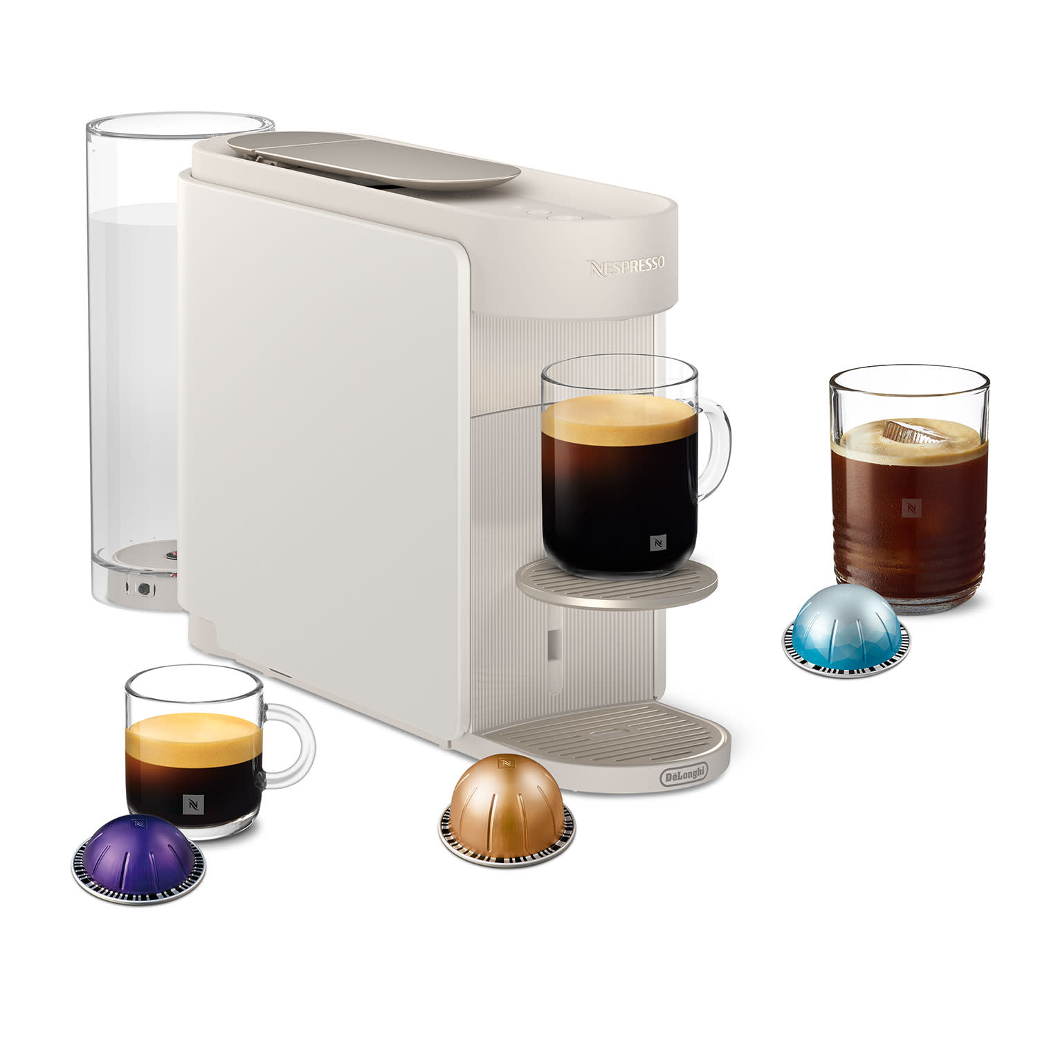 Delonghi Καφετιέρα Espresso Με κάψουλα ENV200.WAE Vertuo Up & Milk