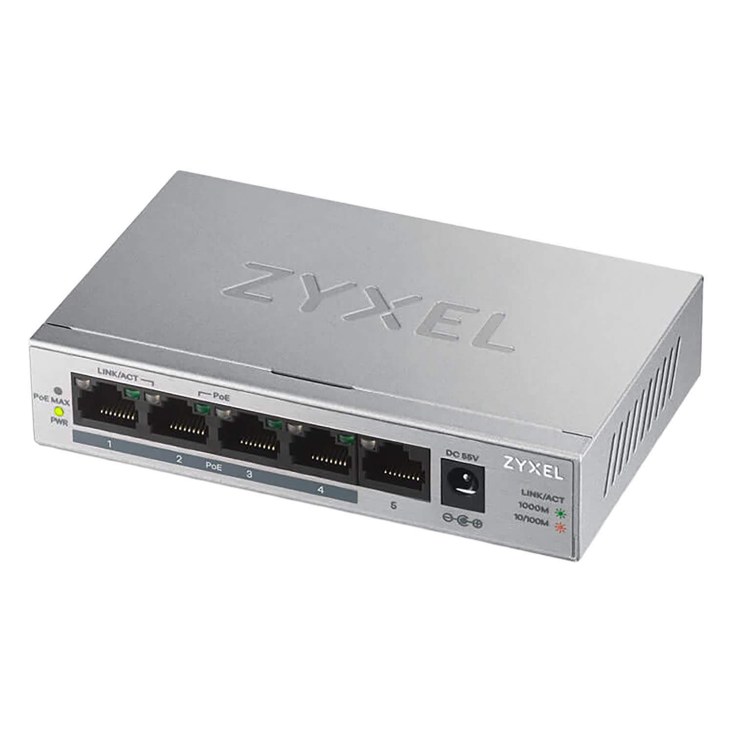Εικόνα 1 του Zyxel 5-Port Gigabit Switch GS1005HP Unmanaged L2