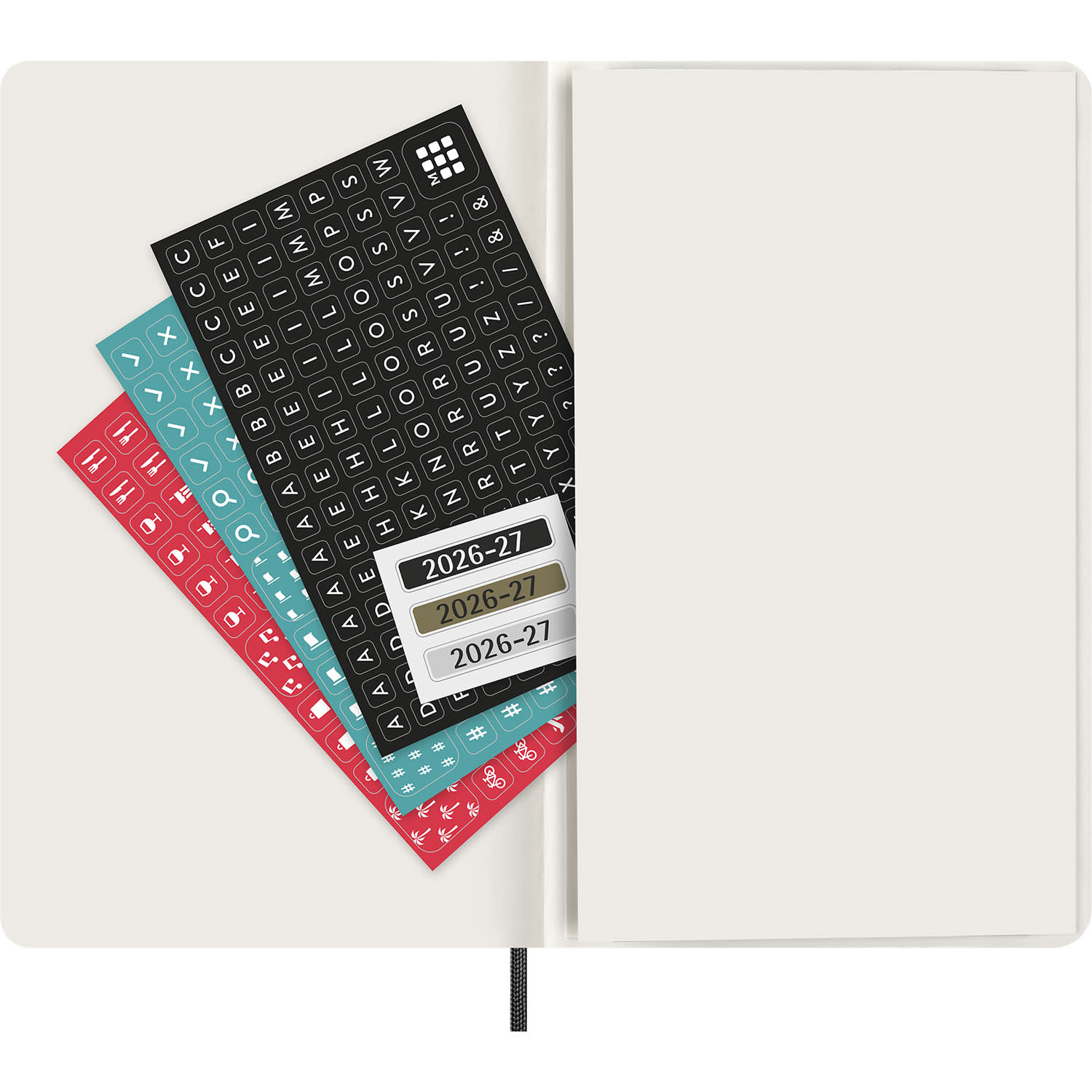 Κάνε κλικ για να δεις την εικόνα 4 του Moleskine 2026-2027 Ακαδημαϊκό Ημερολόγιο Εβδομαδιαίο L Black Μαλακό Εξώφυλλο