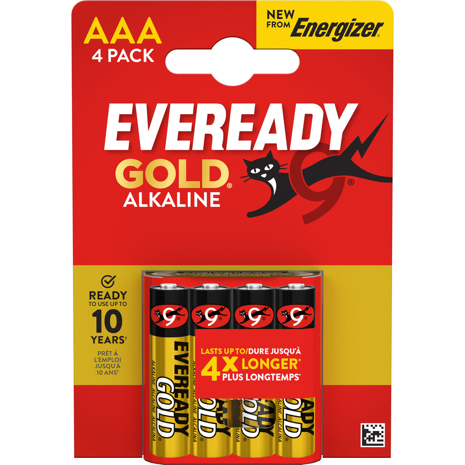 Κάνε κλικ για να δεις την εικόνα 1 του Energizer Μπαταρίες Αλκαλικές Eveready Gold AΑA 4τμ