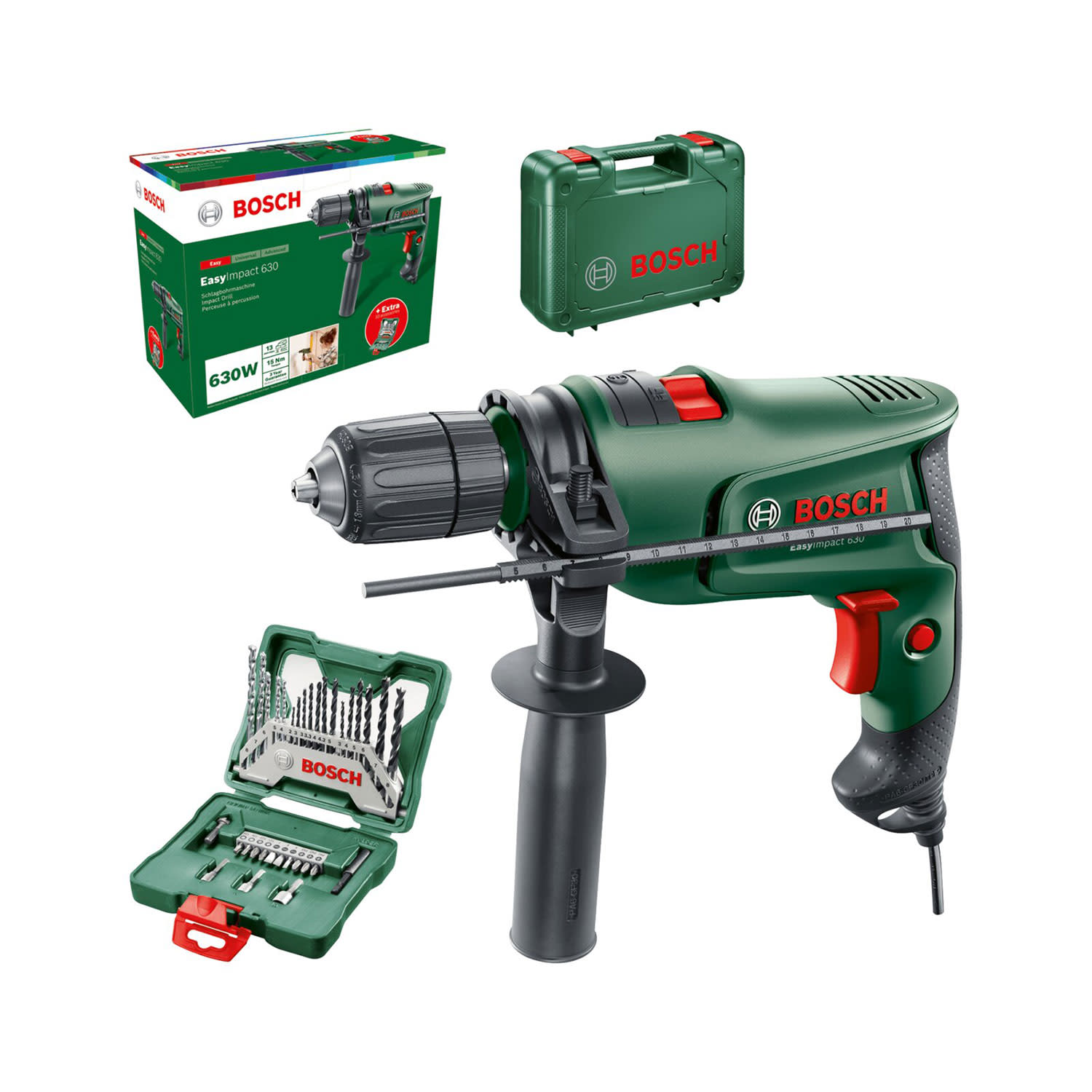 Εικόνα 2 του Bosch Κρουστικό Δράπανο EasyImpact 630 (με αξεσουάρ)