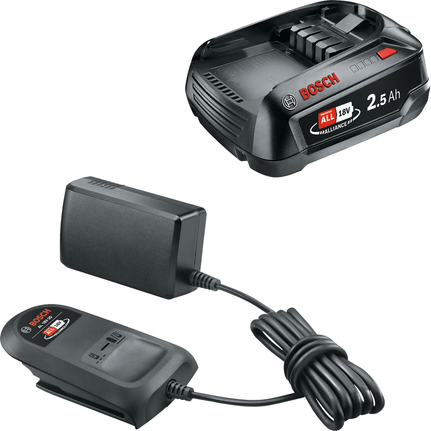 Εικόνα 1 του Bosch Starter Kit 18V (1x2,0 Ah + AL18V-20)