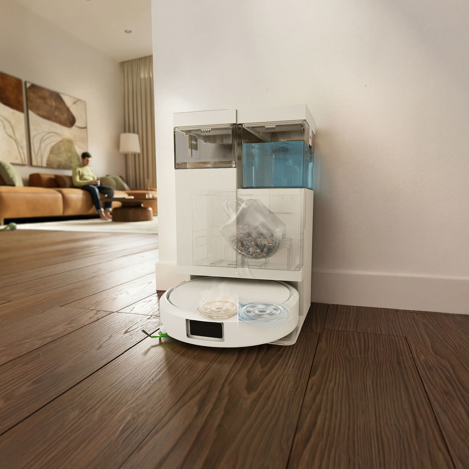 Κάνε κλικ για να δεις την εικόνα 8 του iRobot Σκούπα ρομπότ Roomba Plus 515 Combo AutoWash dock white