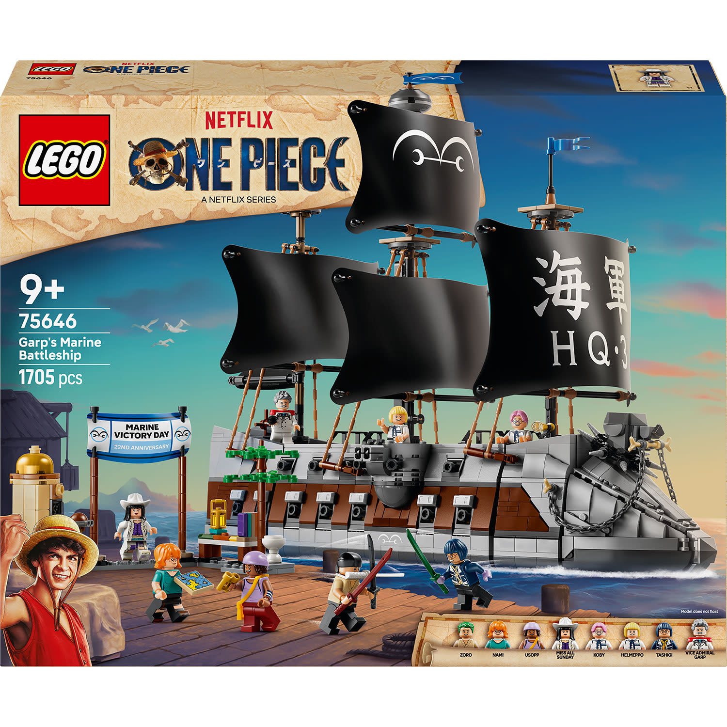 LEGO One Piece Garp'S Marine Battleship 75646