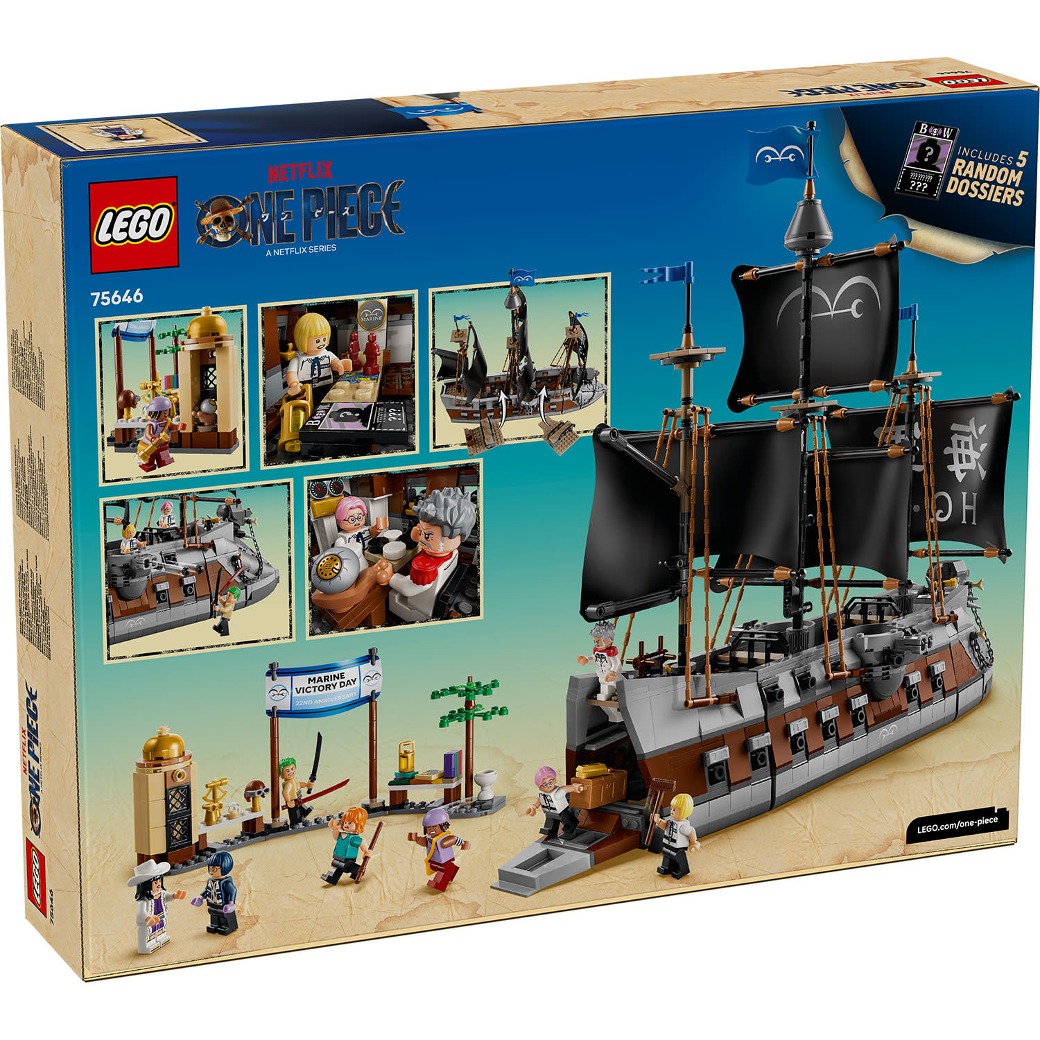 Κάνε κλικ για να δεις την εικόνα 7 του LEGO One Piece Garp'S Marine Battleship 75646