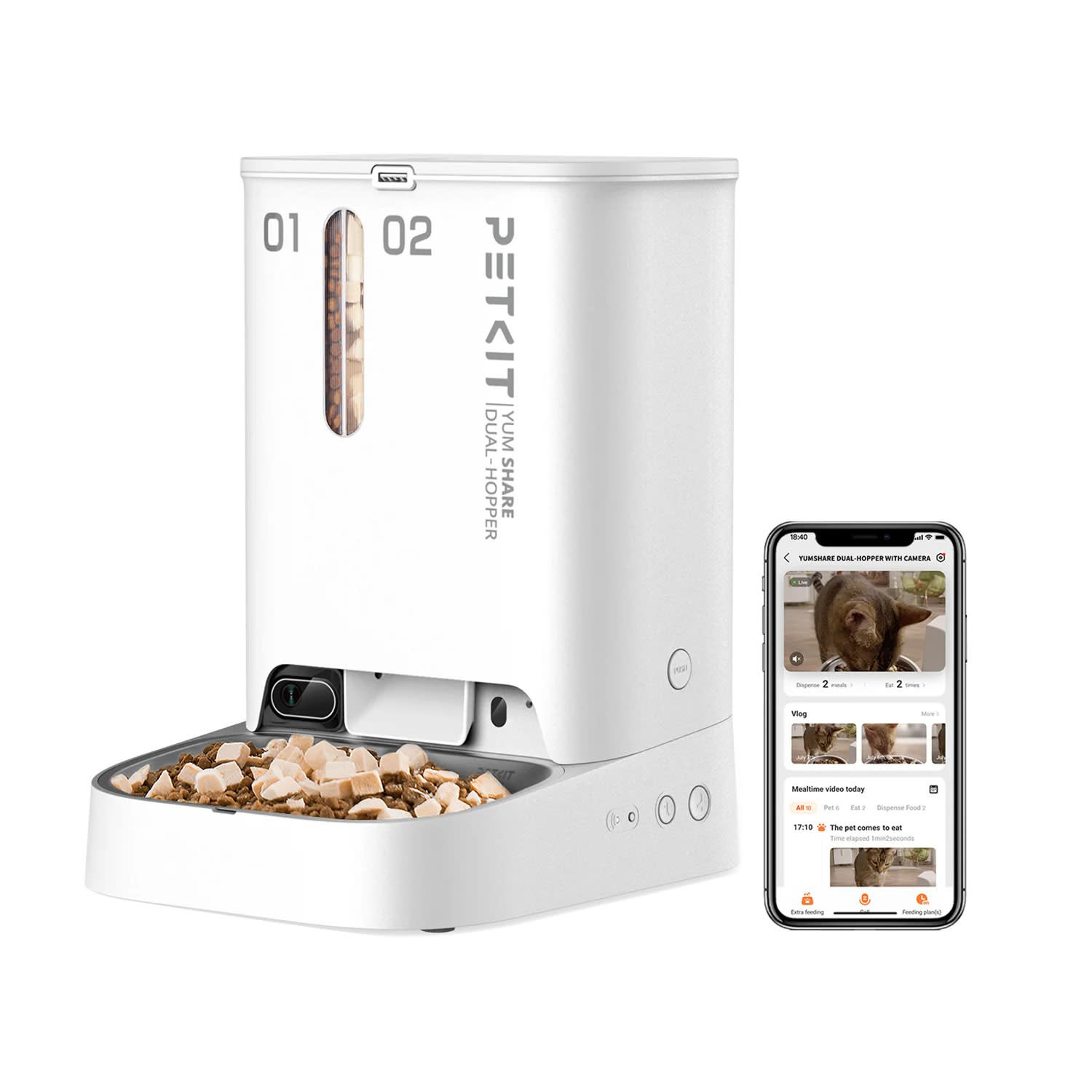 Petkit Pet Feeder Yumshare Dual-Hopper