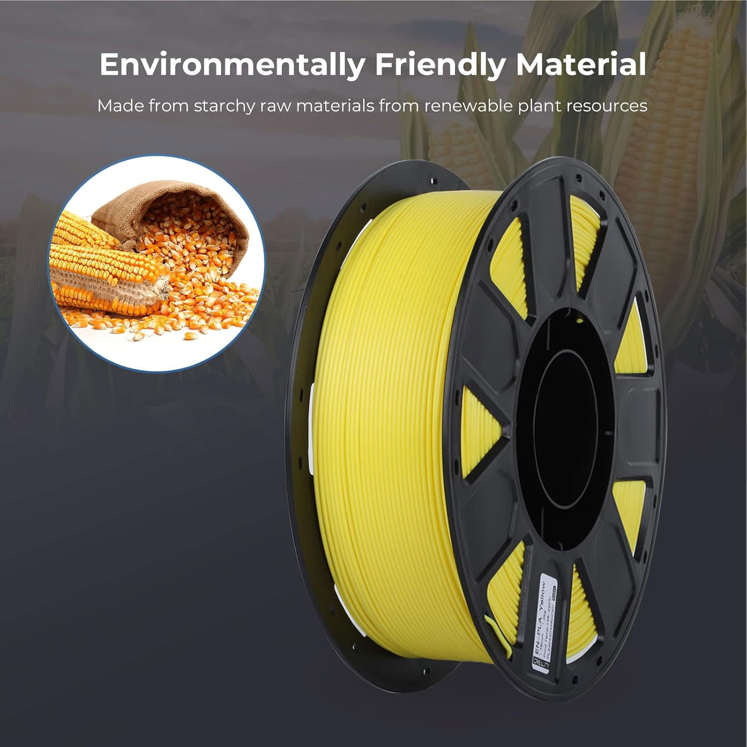 Κάνε κλικ για να δεις την εικόνα 3 του Creality EN-PLA 3D Filament Κίτρινο 1,75 mm