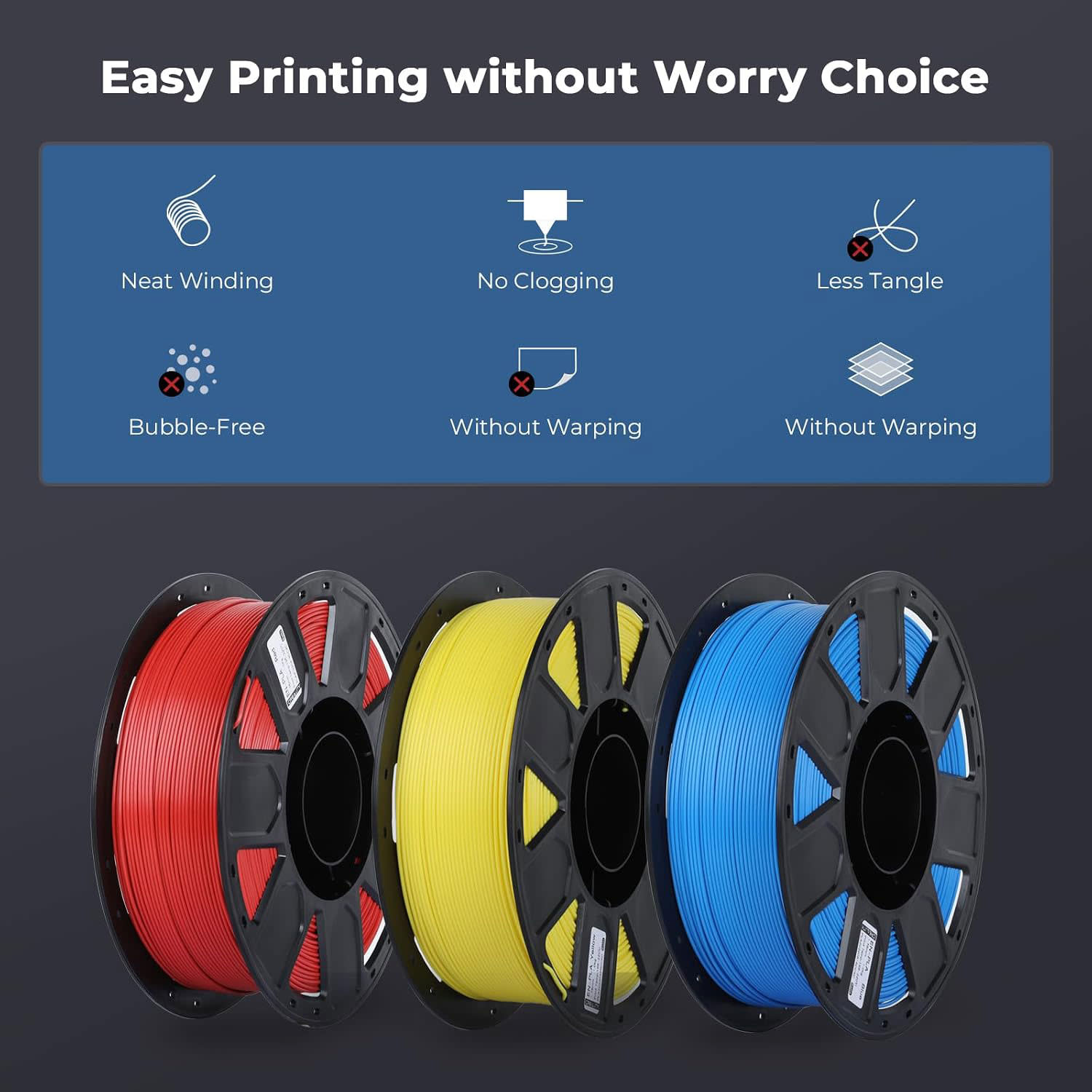 Κάνε κλικ για να δεις την εικόνα 6 του Creality EN-PLA 3D Filament Κίτρινο 1,75 mm