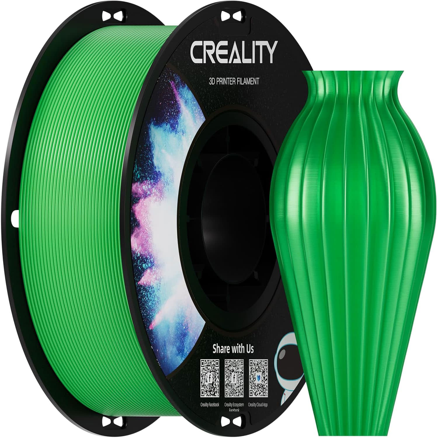 Κάνε κλικ για να δεις την εικόνα 1 του Creality 3D Filament CR-PETG 1,75mm Πράσινο