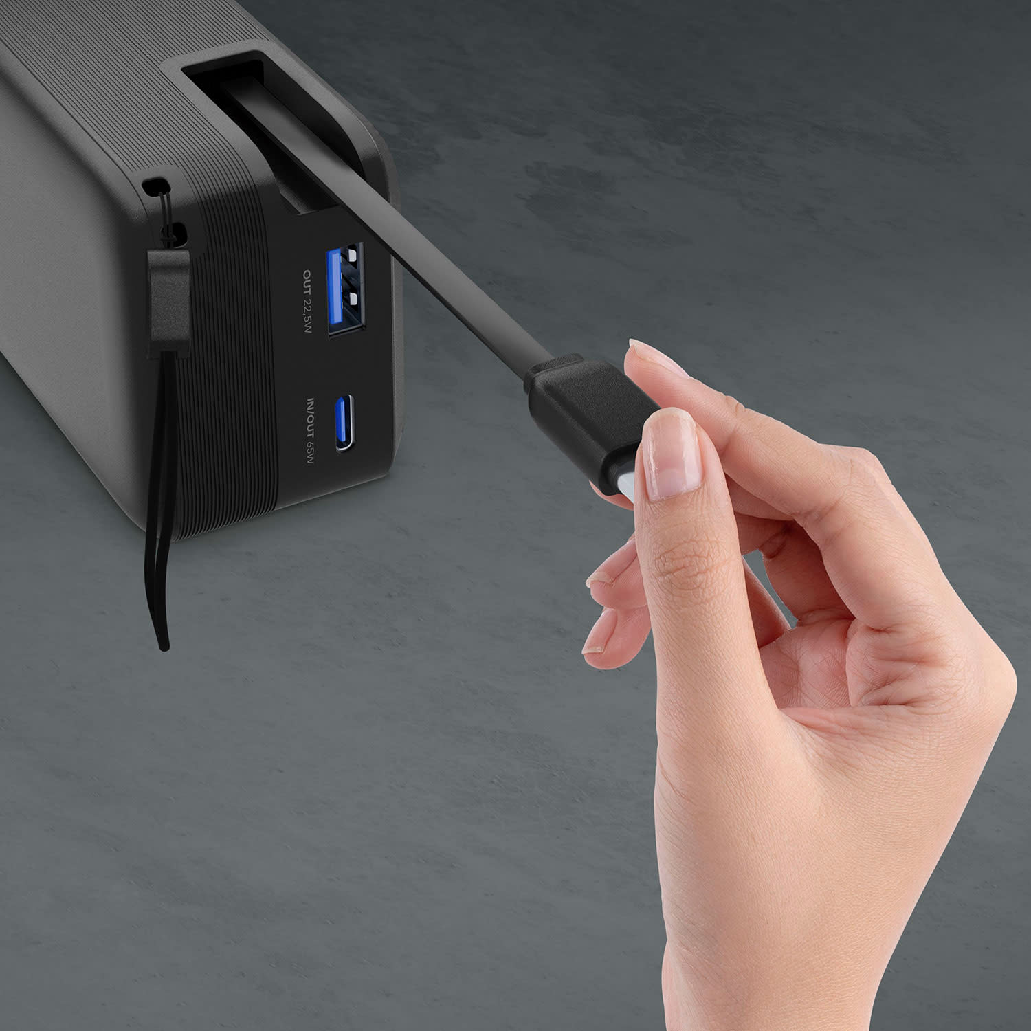Κάνε κλικ για να δεις την εικόνα 3 του Cellularline Powerbank PD 20000 mAh 3 Θέσεων 65W Μαύρο