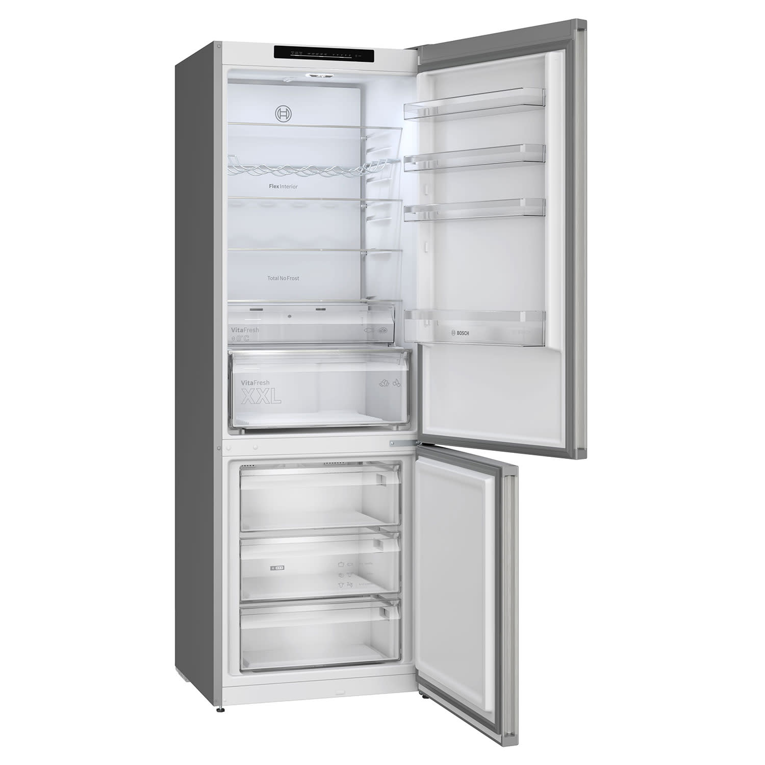 Κάνε κλικ για να δεις την εικόνα 3 του Bosch KGN492LAF Ψυγειοκαταψύκτης Metal Look