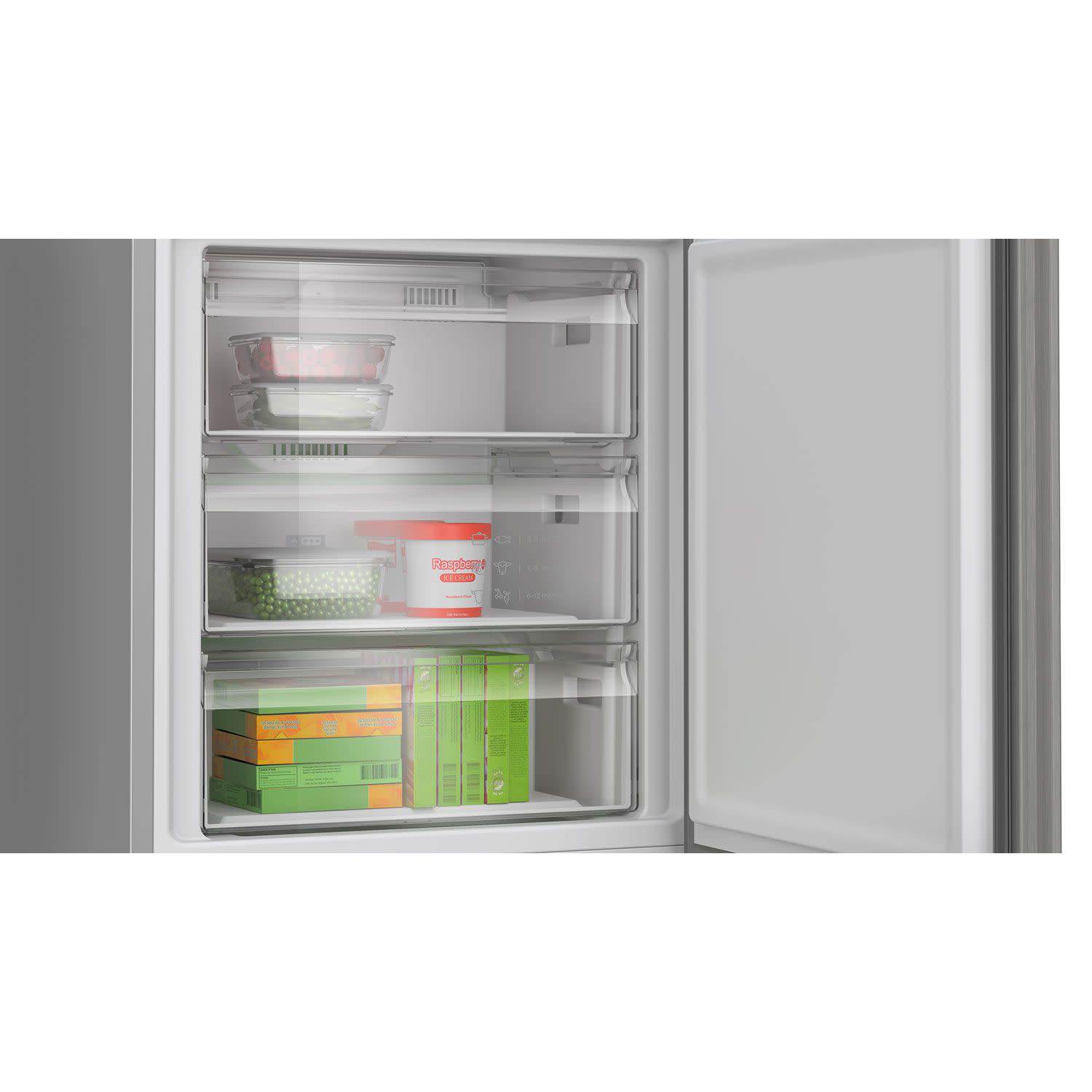 Κάνε κλικ για να δεις την εικόνα 6 του Bosch KGN492LAF Ψυγειοκαταψύκτης Metal Look