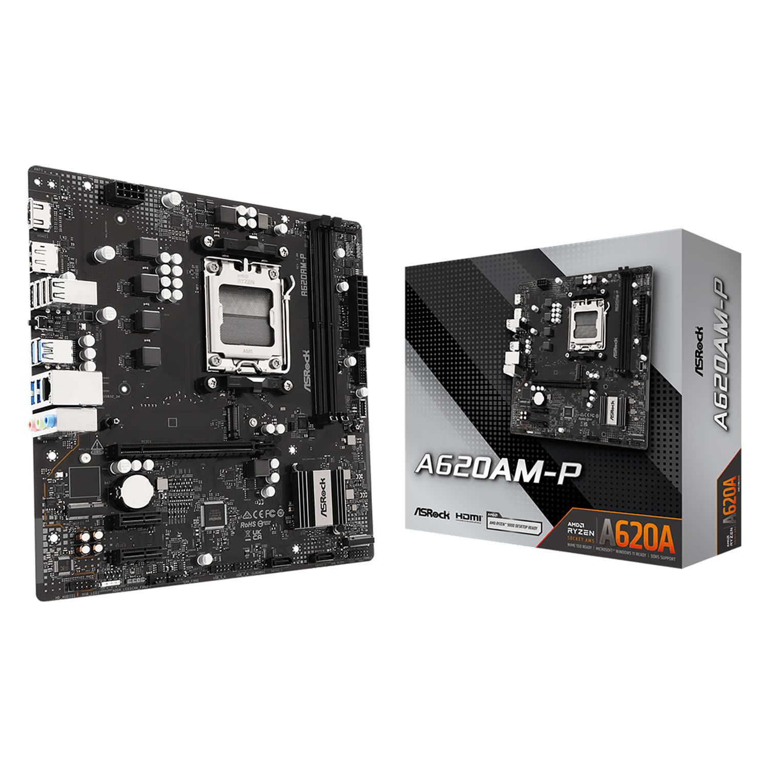 Εικόνα 1 του Asrock Motherboard A620AM-P (A620/AM5/DDR5)