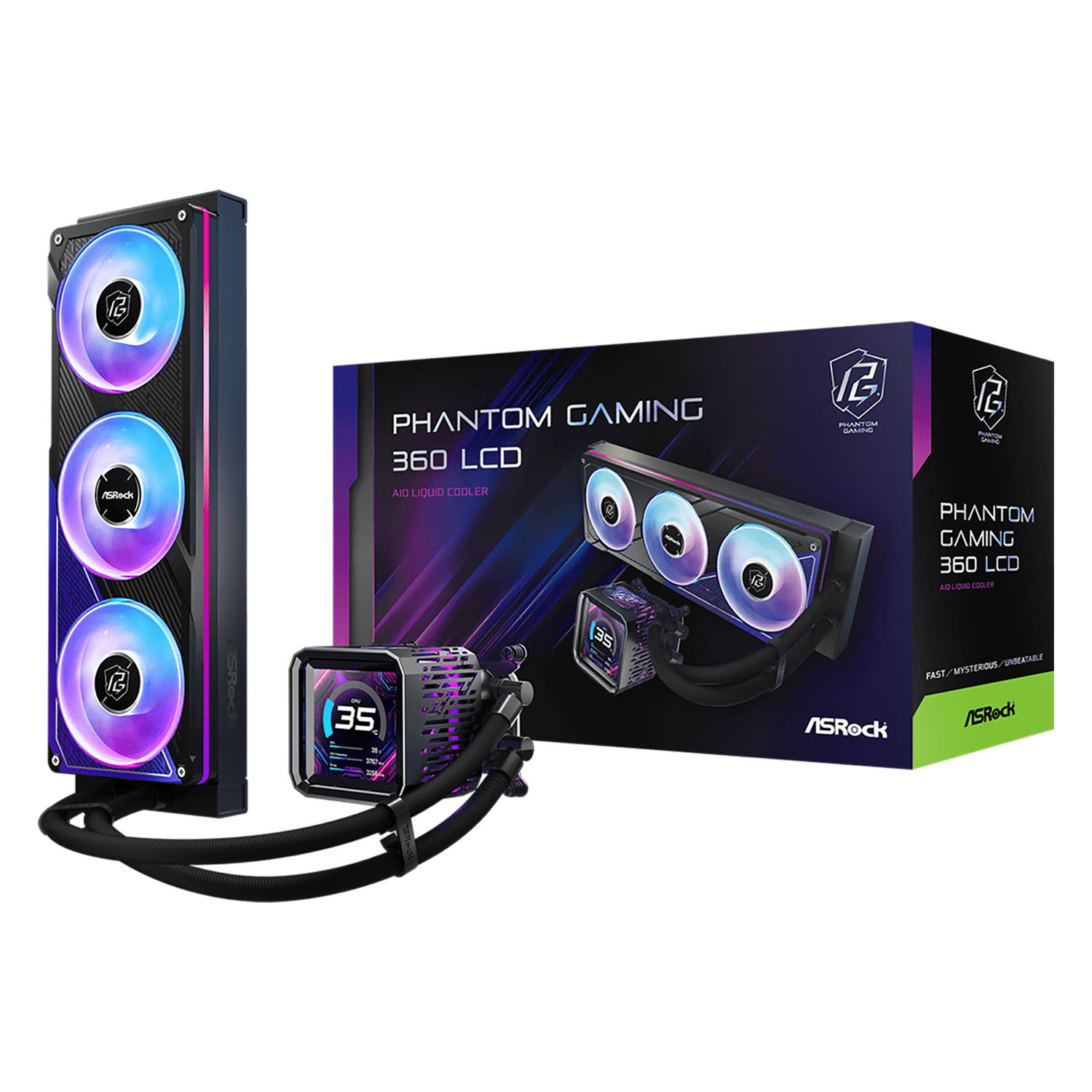 Εικόνα 1 του Asrock CPU Cooler PHANTOM GAMING 360 LCD