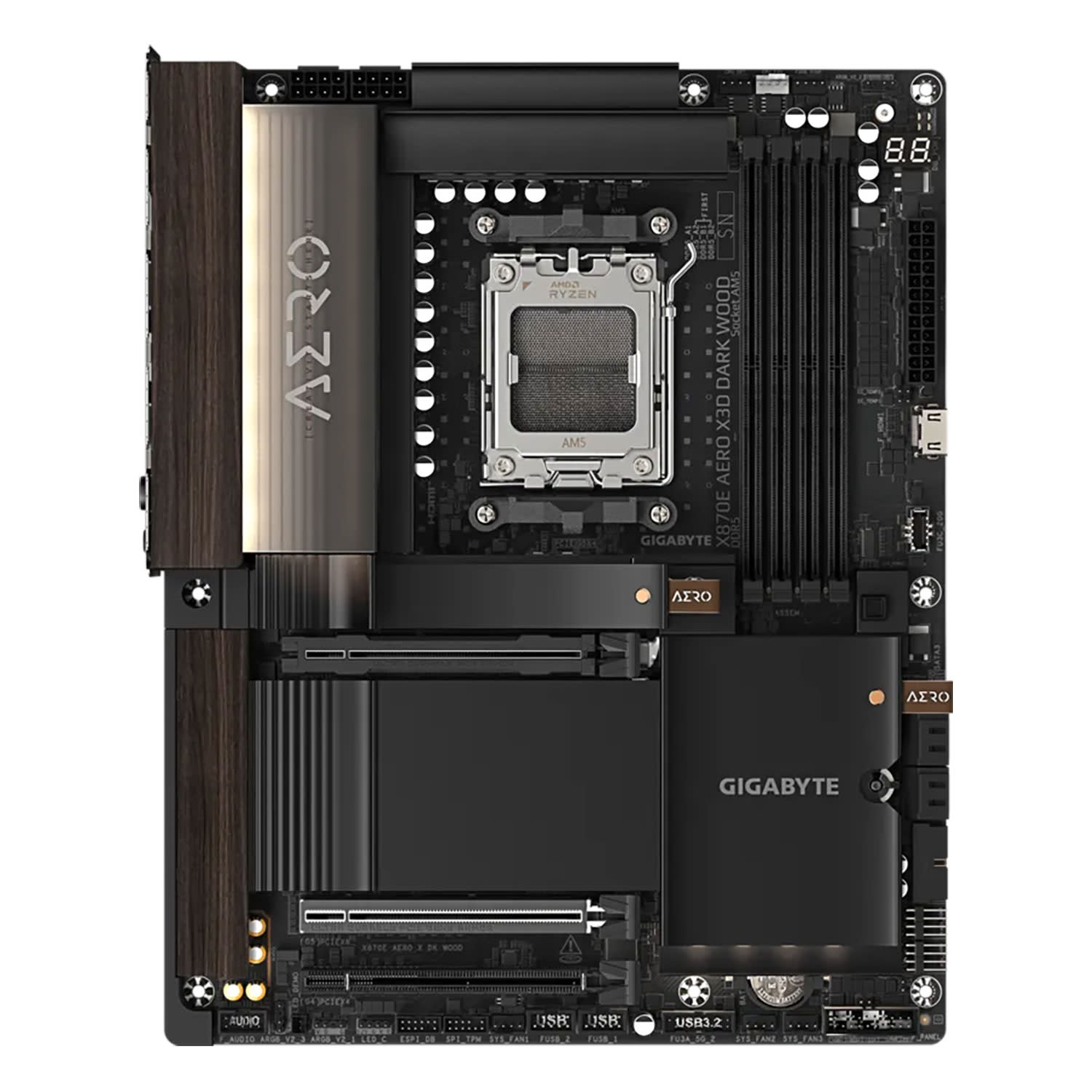 Κάνε κλικ για να δεις την εικόνα 2 του Gigabyte Motherboard X870E AERO X DK WOOD (X870E/AM5/DDR5)