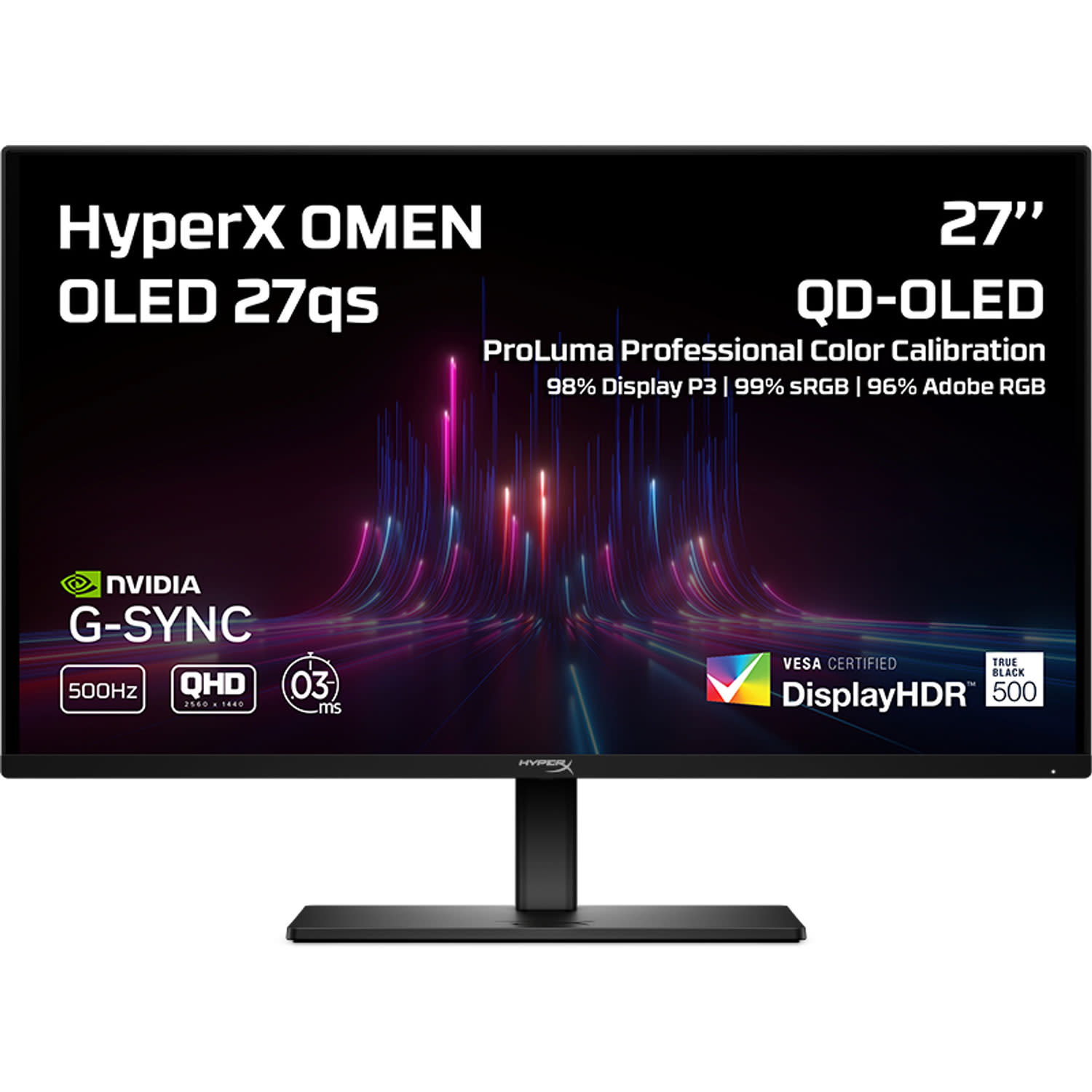 HP HyperX Omen Monitor 27" OMEN OLED 27qs QHD 500Hz