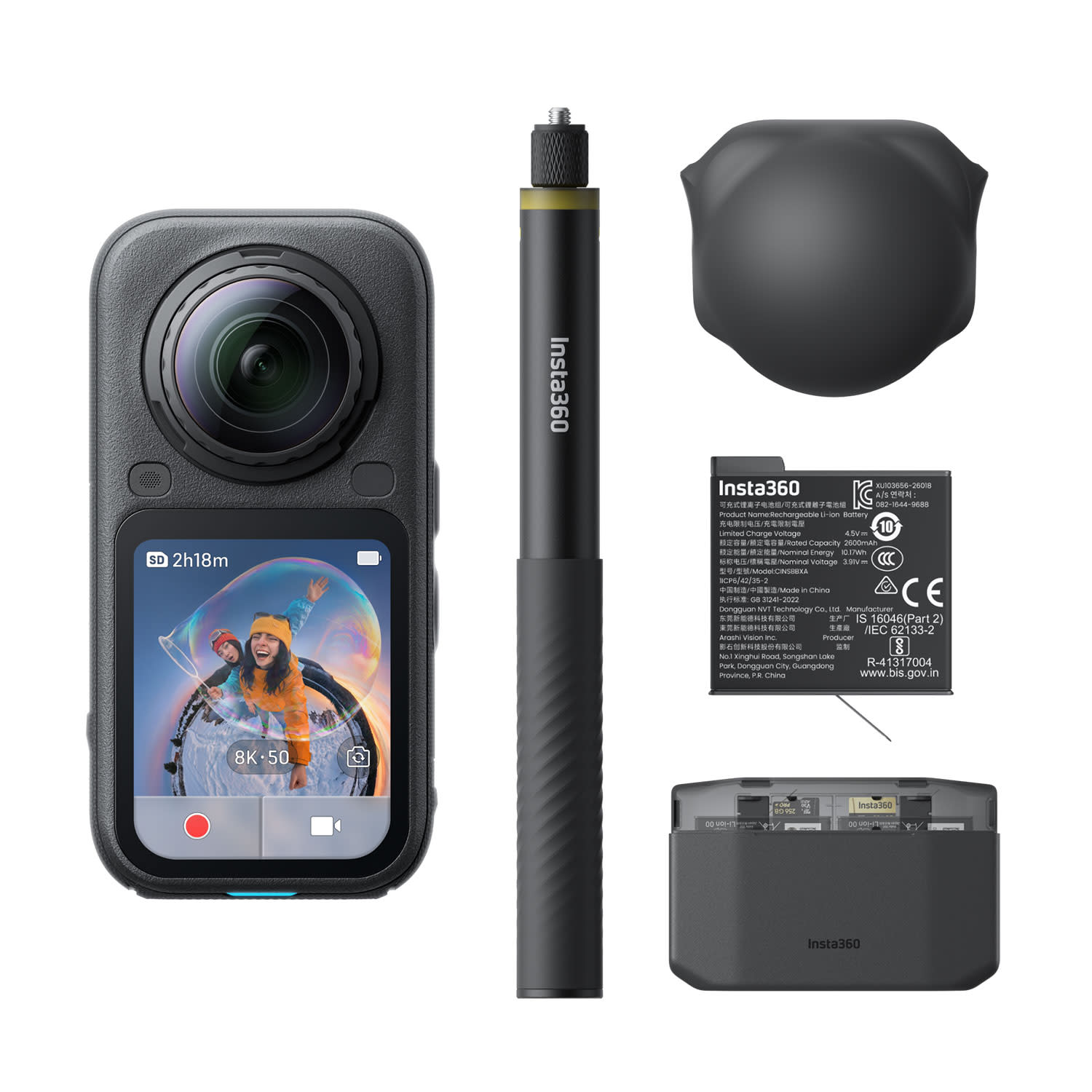 Insta360 Action Camera X6 Essentials Bundle Black