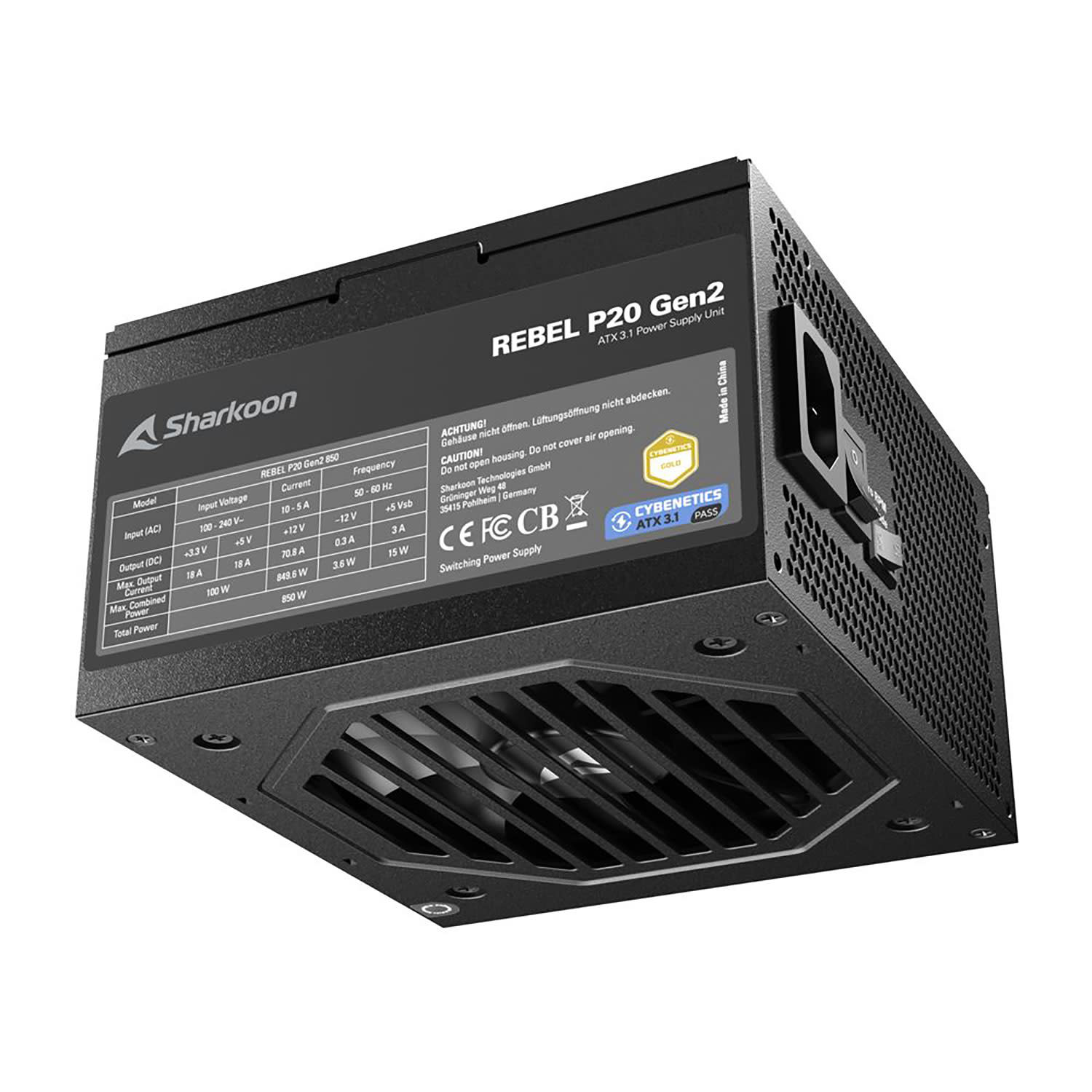 Εικόνα 8 του Sharkoon PSU Rebel P20 Gen2 750W Gold