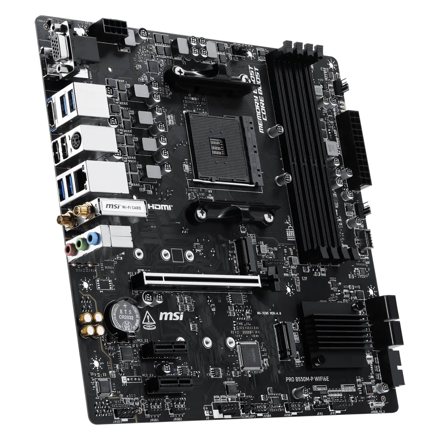 Κάνε κλικ για να δεις την εικόνα 4 του MSI Motherboard B550M-P PRO WIFI6E (B550/AM4/DDR4)