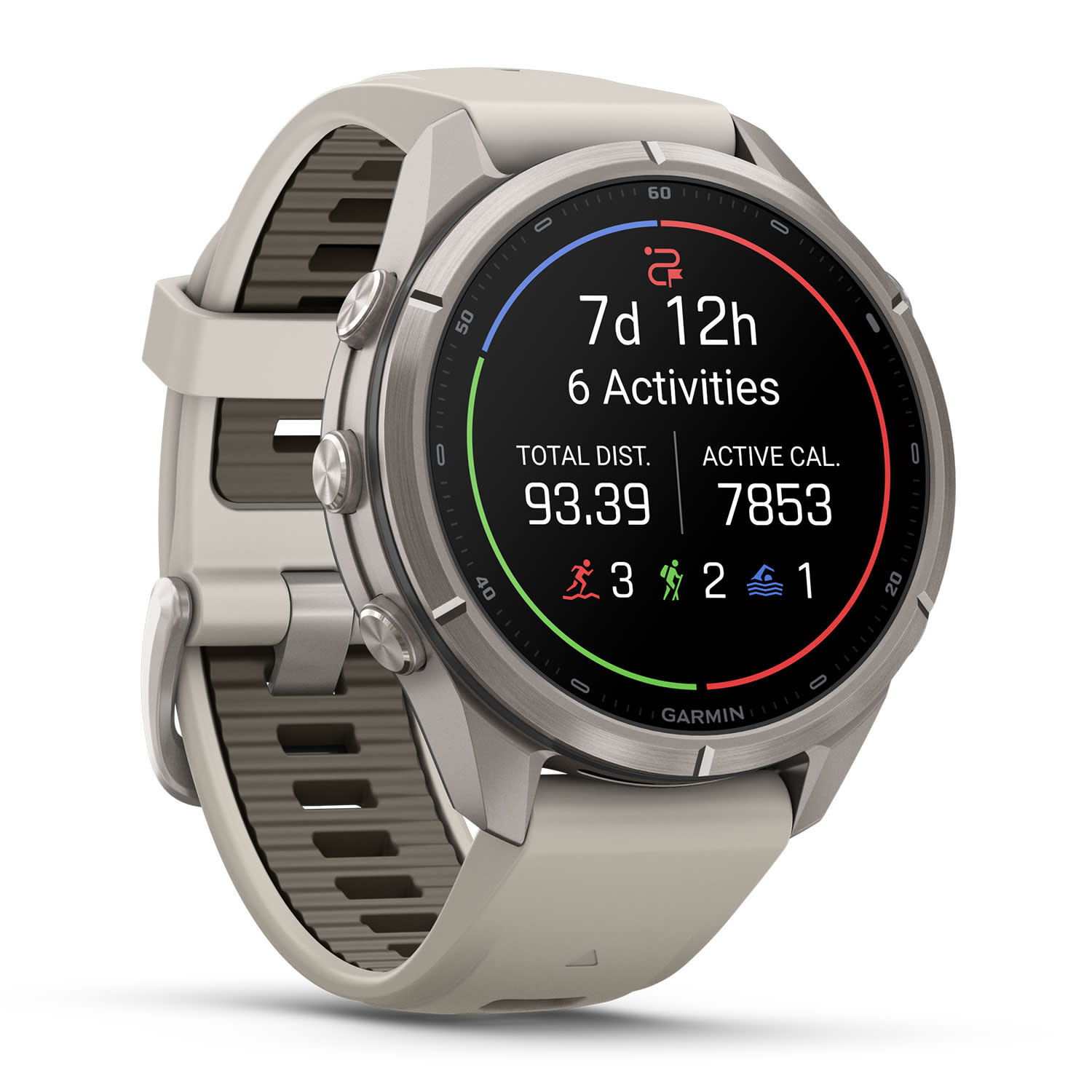Κάνε κλικ για να δεις την εικόνα 3 του Garmin Fenix 9 Pro 43mm Amoled Sapphire Titanium Fog Gray