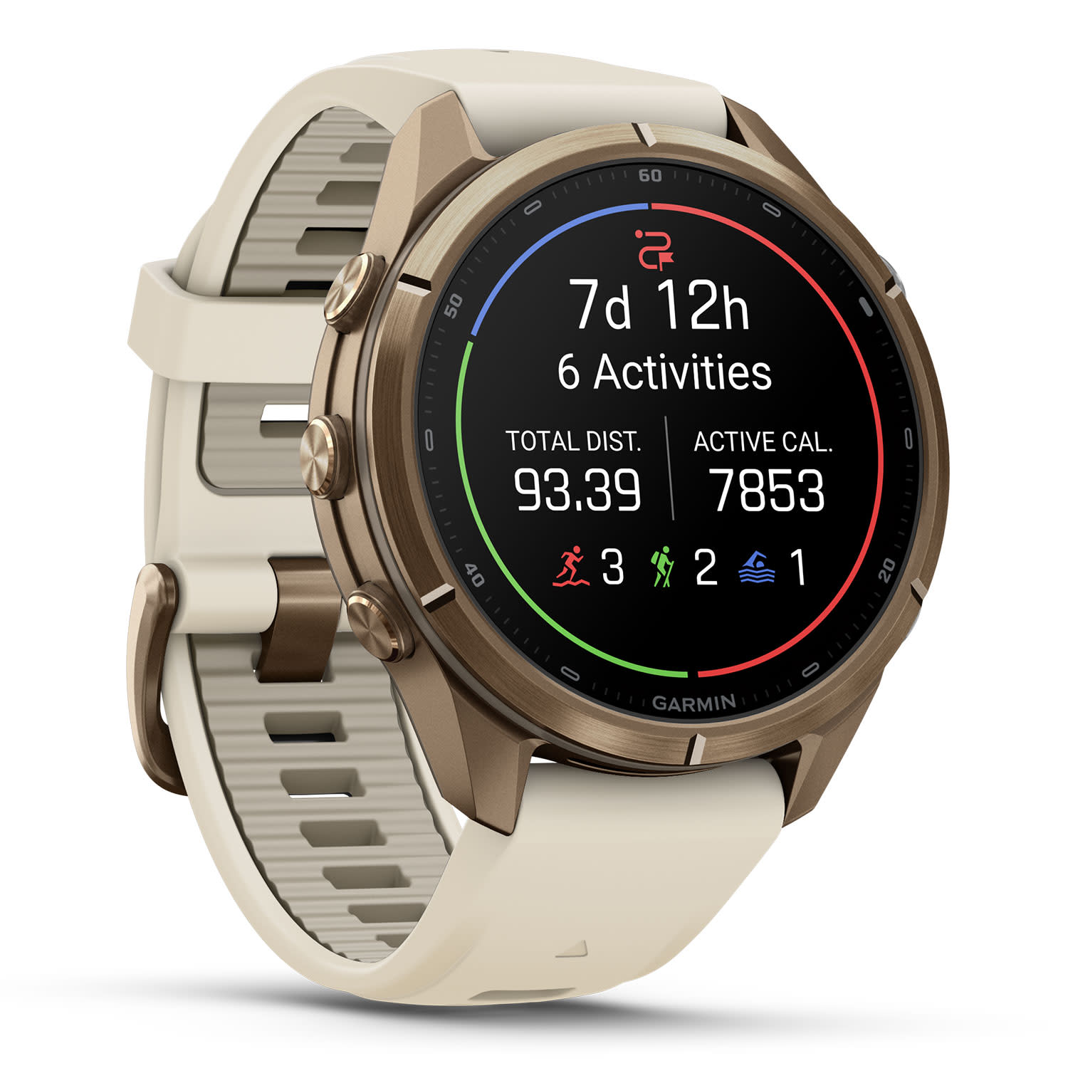 Κάνε κλικ για να δεις την εικόνα 3 του Garmin Fenix 9 Pro inReach 43mm Amoled Sapphire Gold Titanium