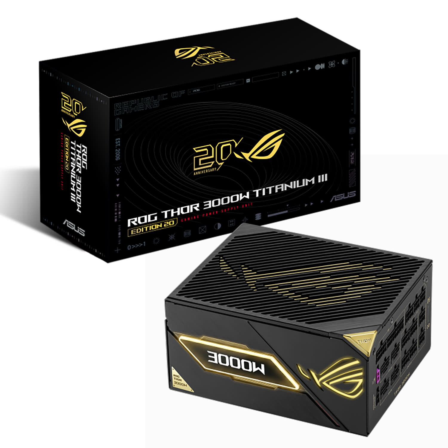 Asus PSU ROG Thor 3000W Titanium III Edition 20 (ROG Equalizer)