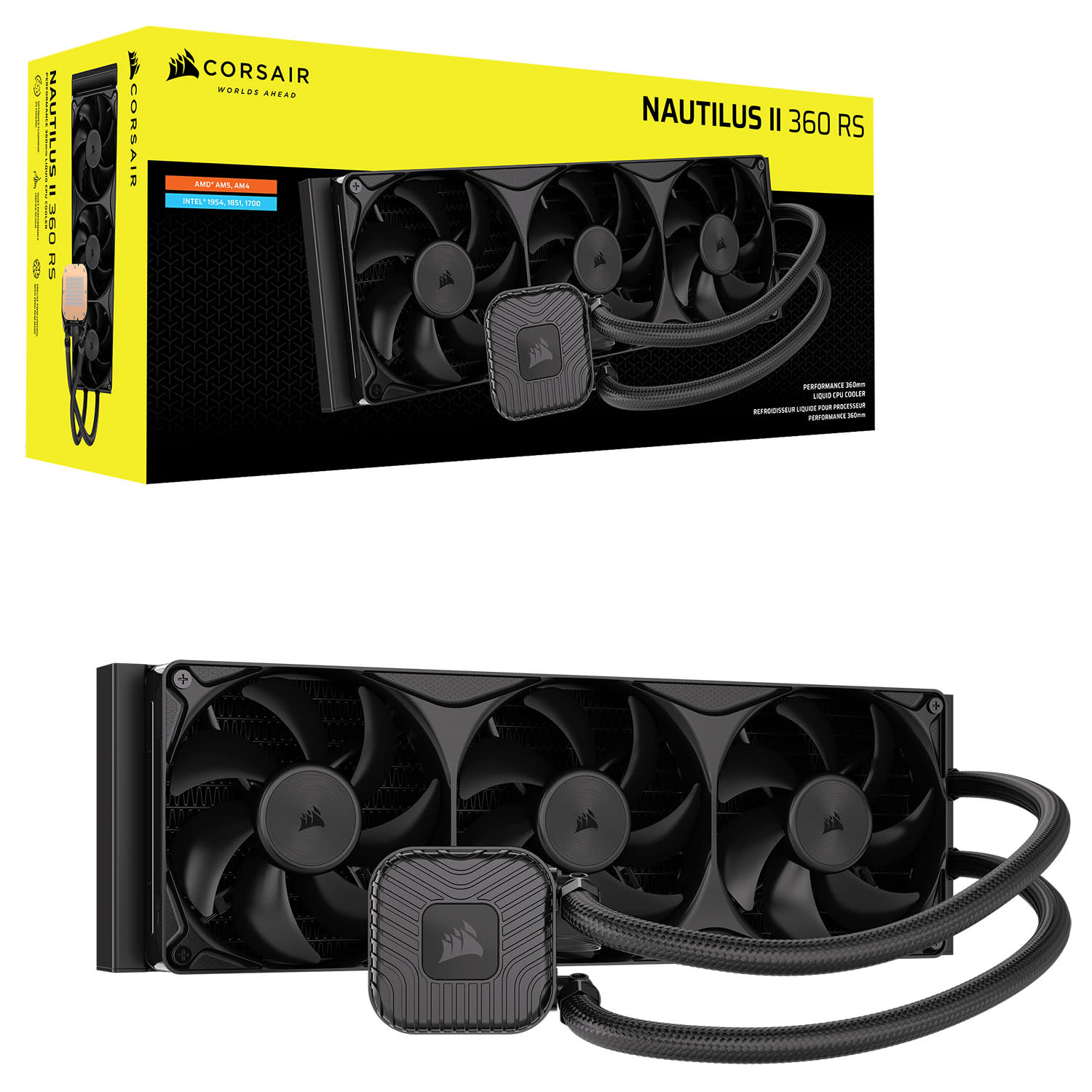 Κάνε κλικ για να δεις την εικόνα 1 του Corsair CPU Cooler Nautilus II 360 Black