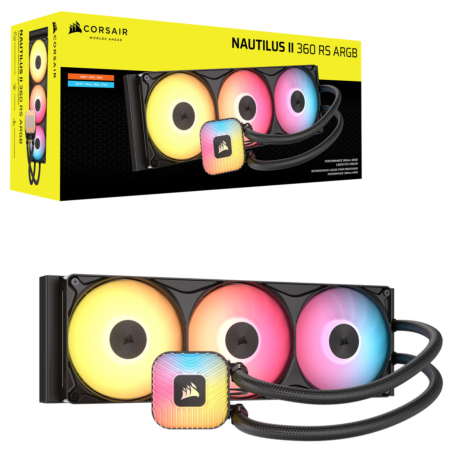 Κάνε κλικ για να δεις την εικόνα 1 του Corsair CPU Cooler Nautilus II 360 ARGB Black
