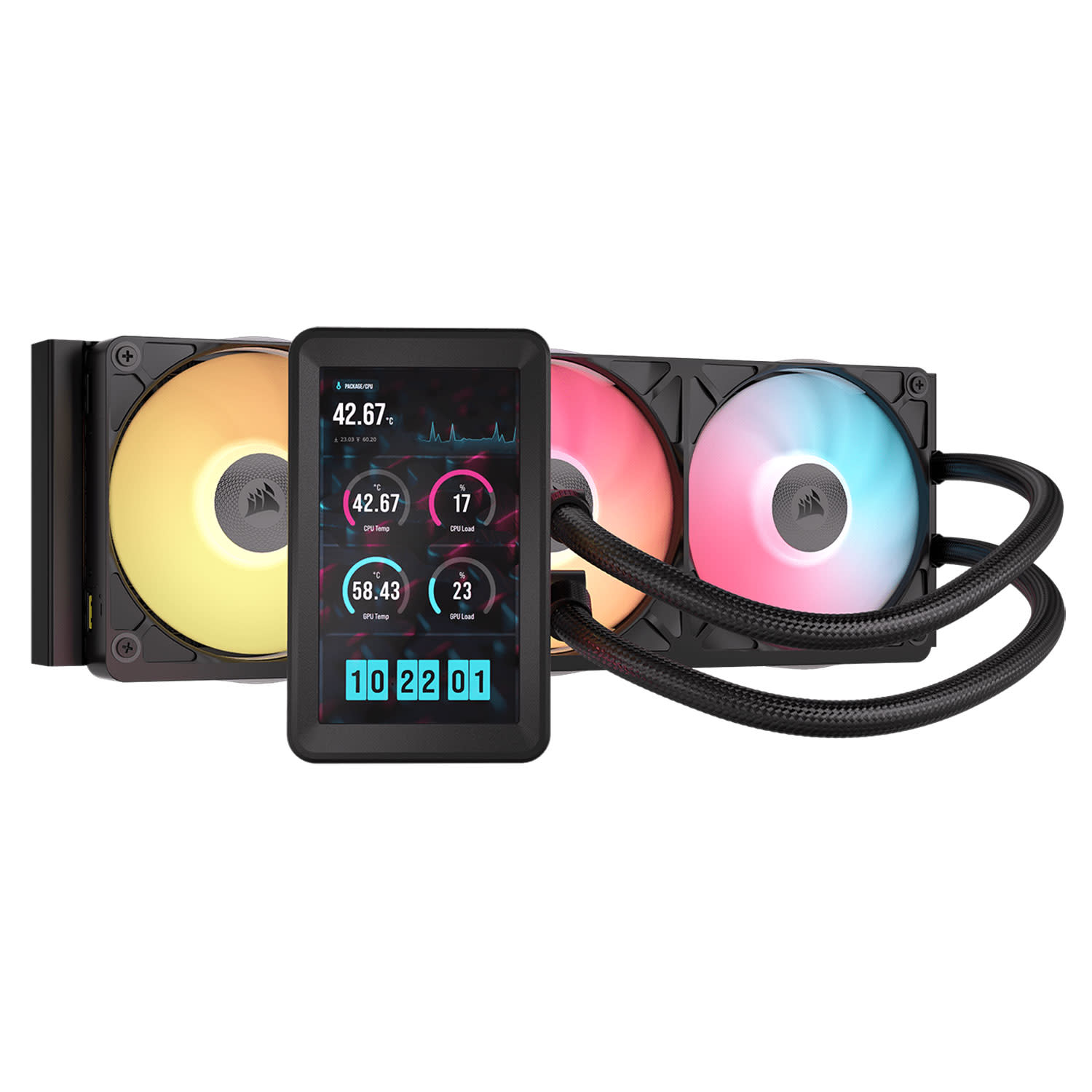 Κάνε κλικ για να δεις την εικόνα 1 του Corsair CPU Cooler Nautilus II 360 LCD Black