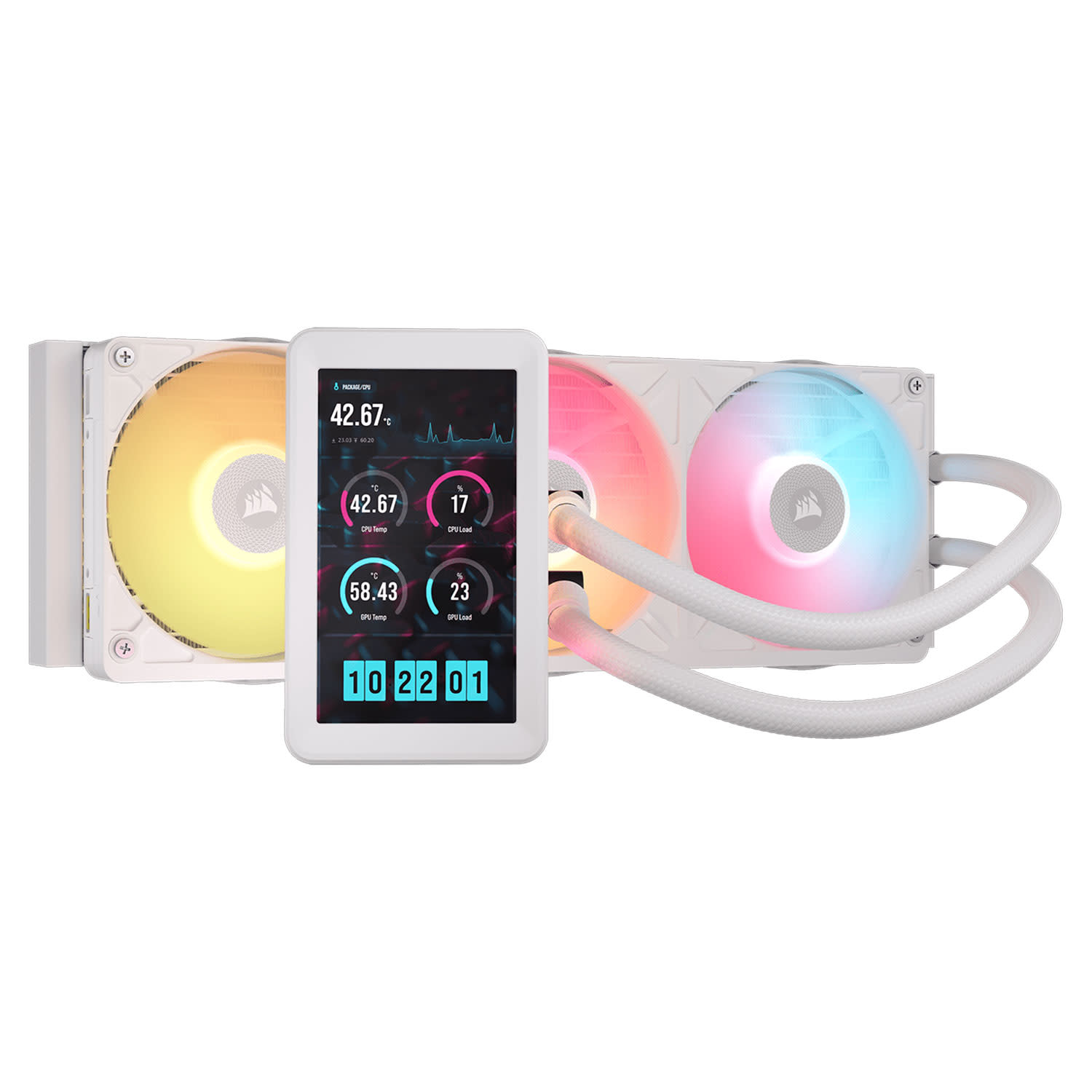 Κάνε κλικ για να δεις την εικόνα 1 του Corsair CPU Cooler Nautilus II 360 LCD White