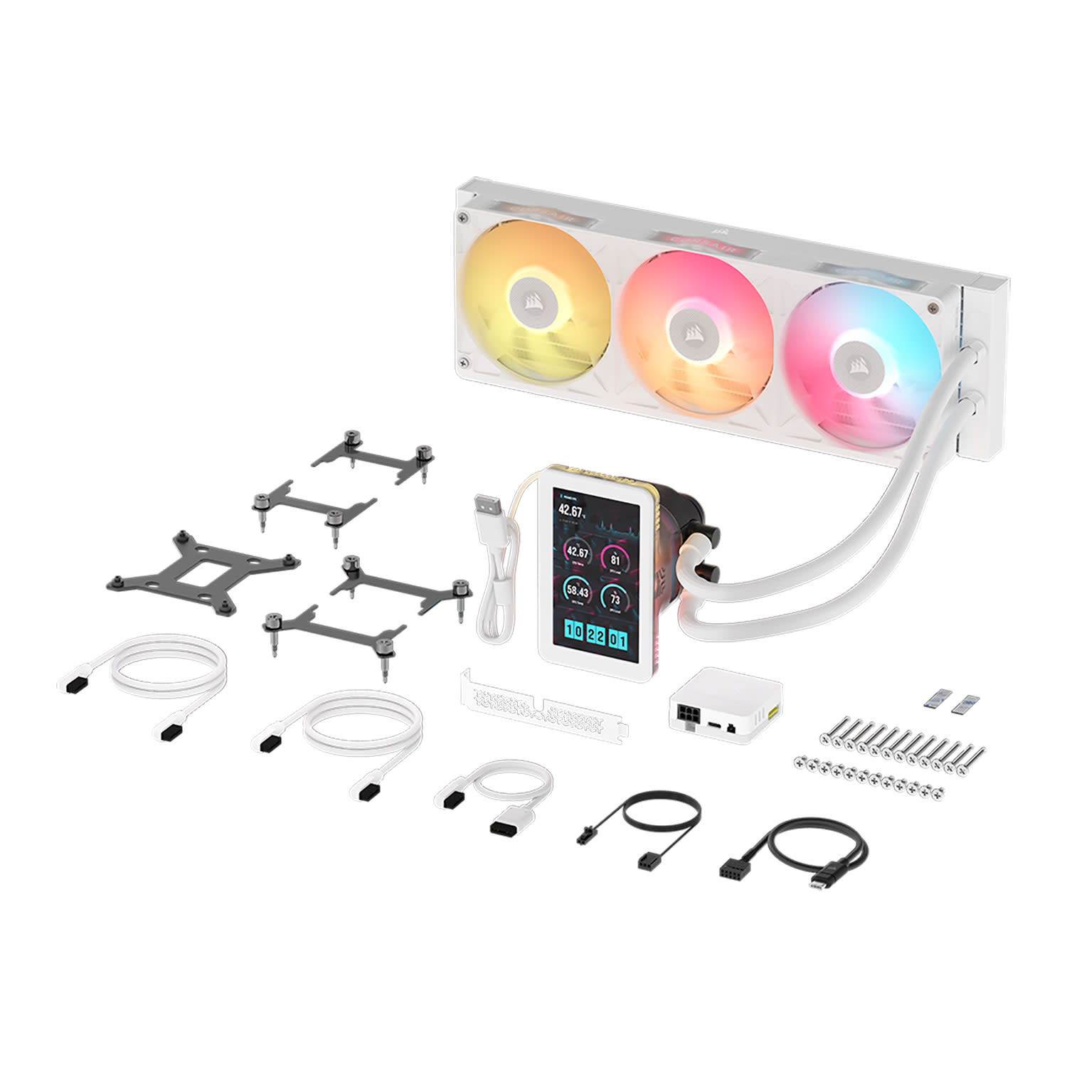 Κάνε κλικ για να δεις την εικόνα 8 του Corsair CPU Cooler Nautilus II 360 LCD White