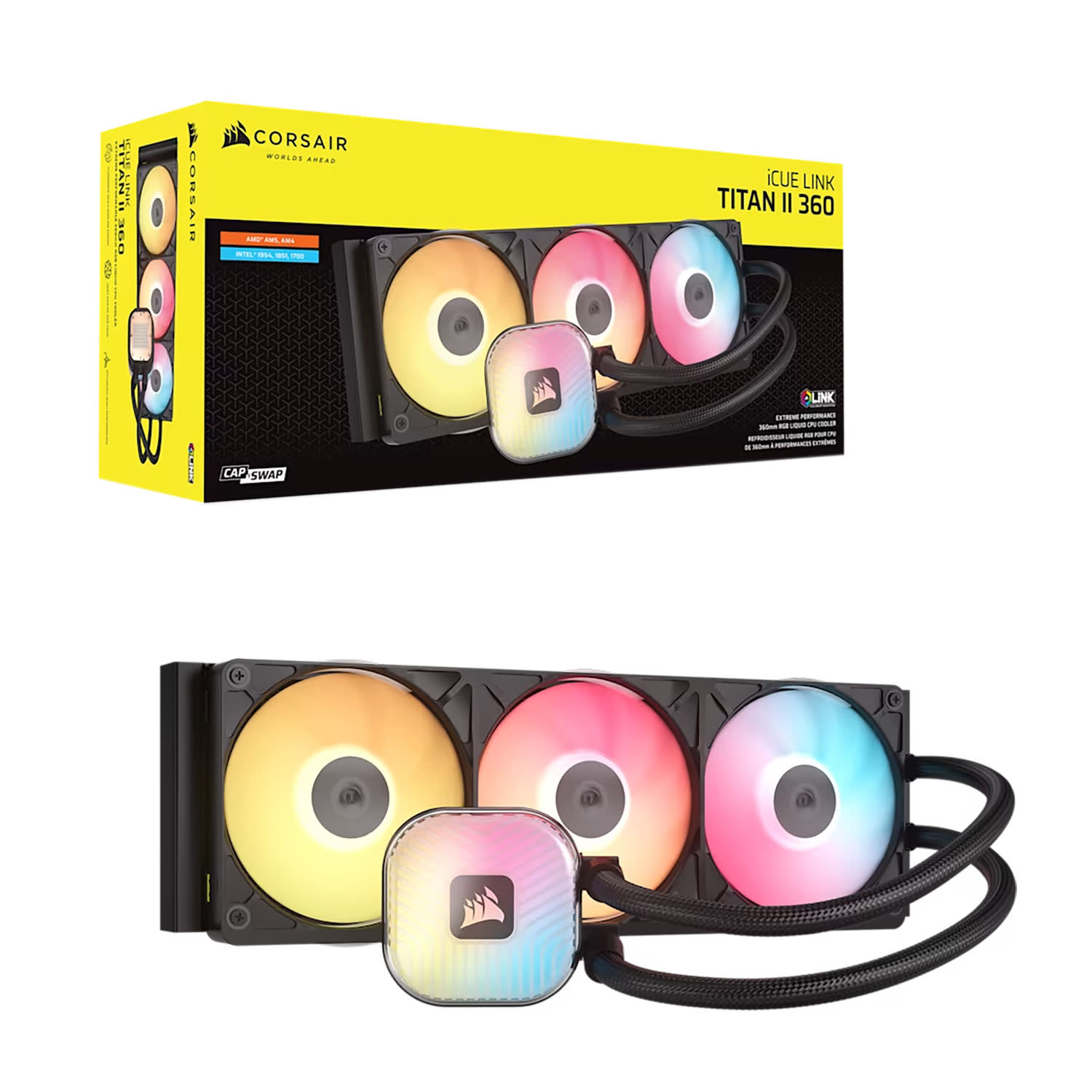 Εικόνα 1 του CPU Cooler Corsair Titan II RX360 iCue Black
