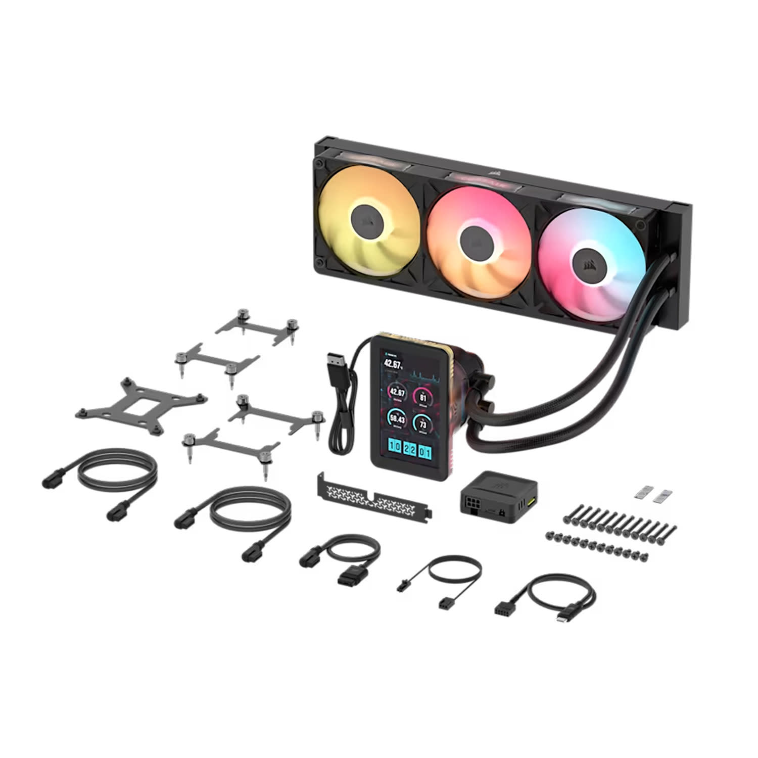 Κάνε κλικ για να δεις την εικόνα 4 του CPU Cooler Corsair Titan II RX360 LCD Black