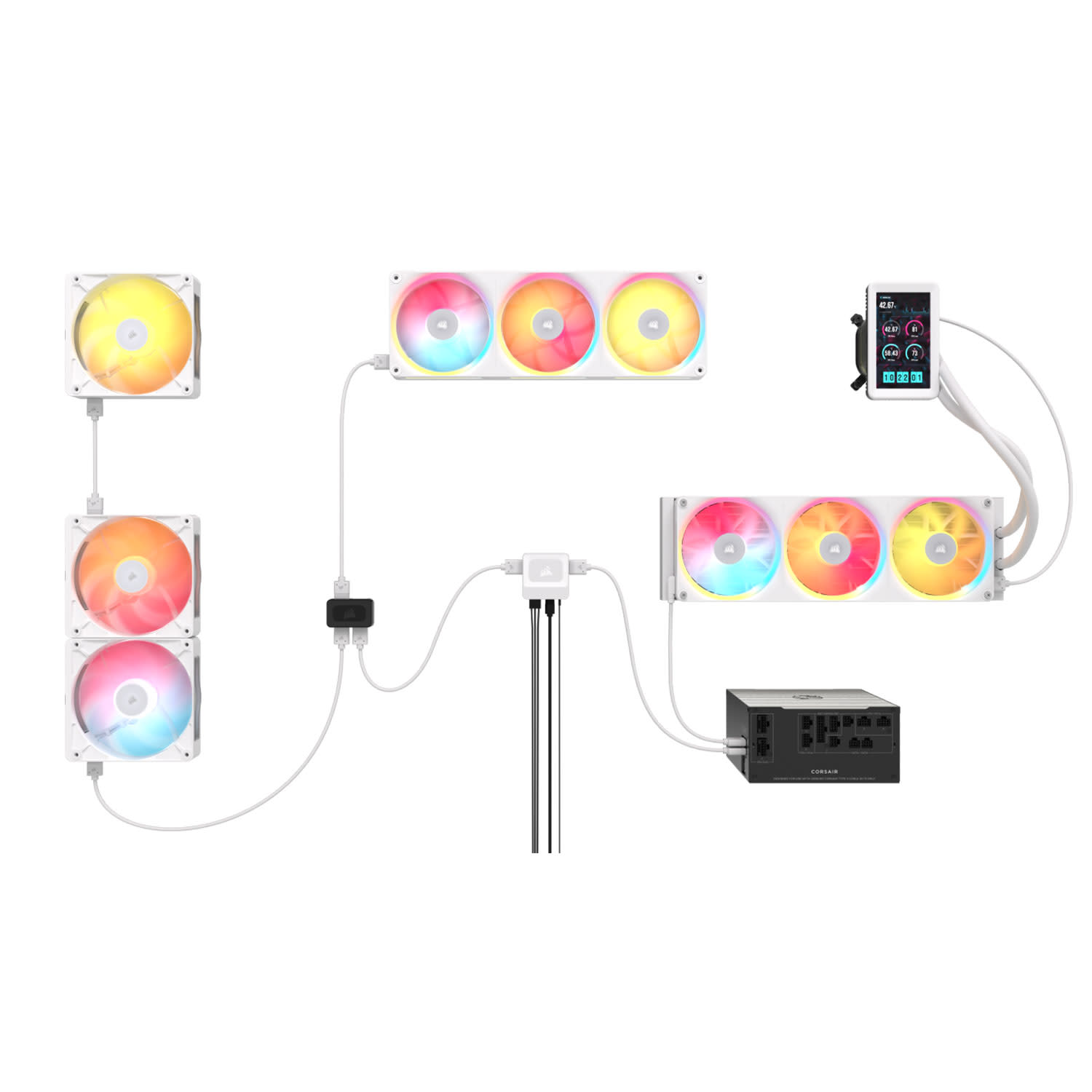 Εικόνα 6 του CORSAIR Case Fan LX360-R RGB iCUE White