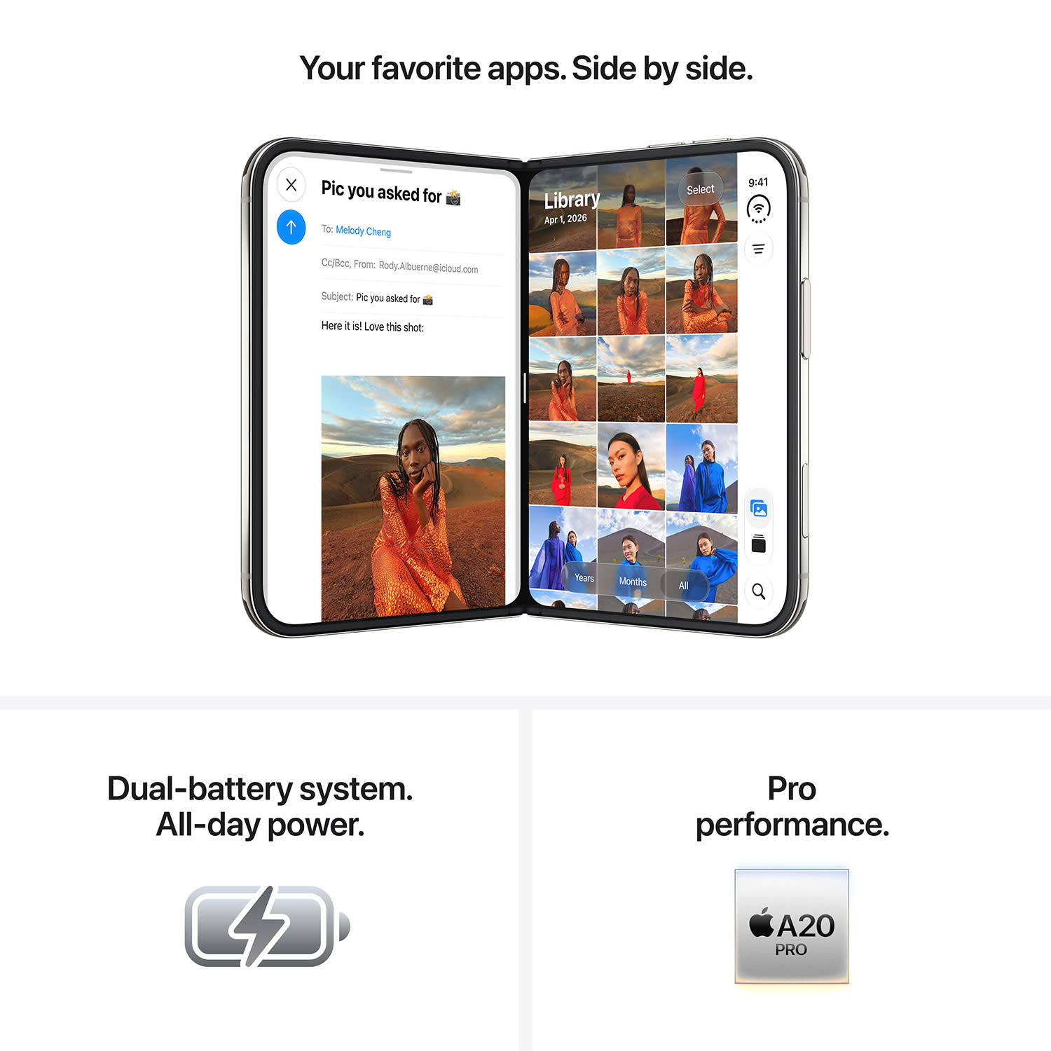 Κάνε κλικ για να δεις την εικόνα 4 του Apple iPhone Duo 256GB 5G Star White