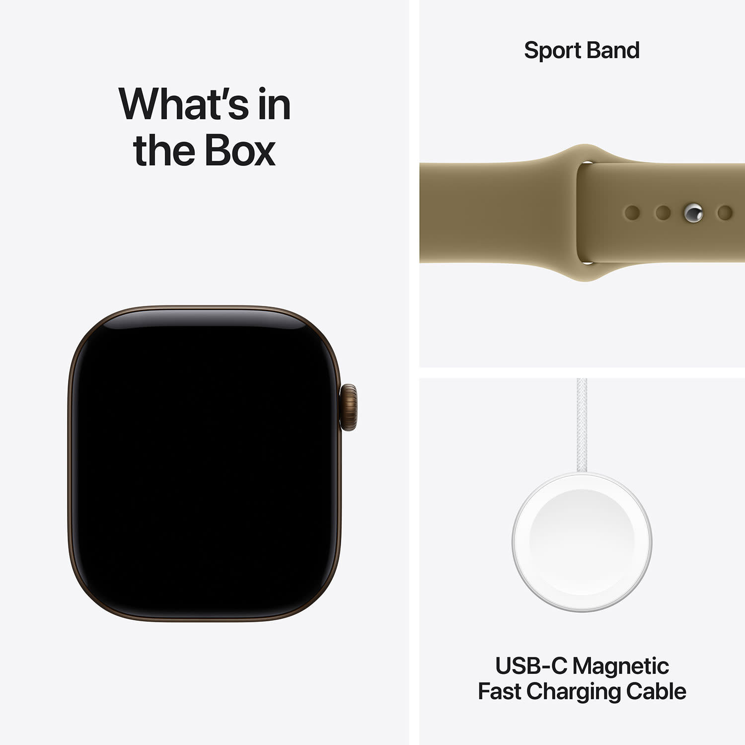Κάνε κλικ για να δεις την εικόνα 7 του Apple Watch Series 12 46mm Dark Bronze with Olive Sport Band S/M